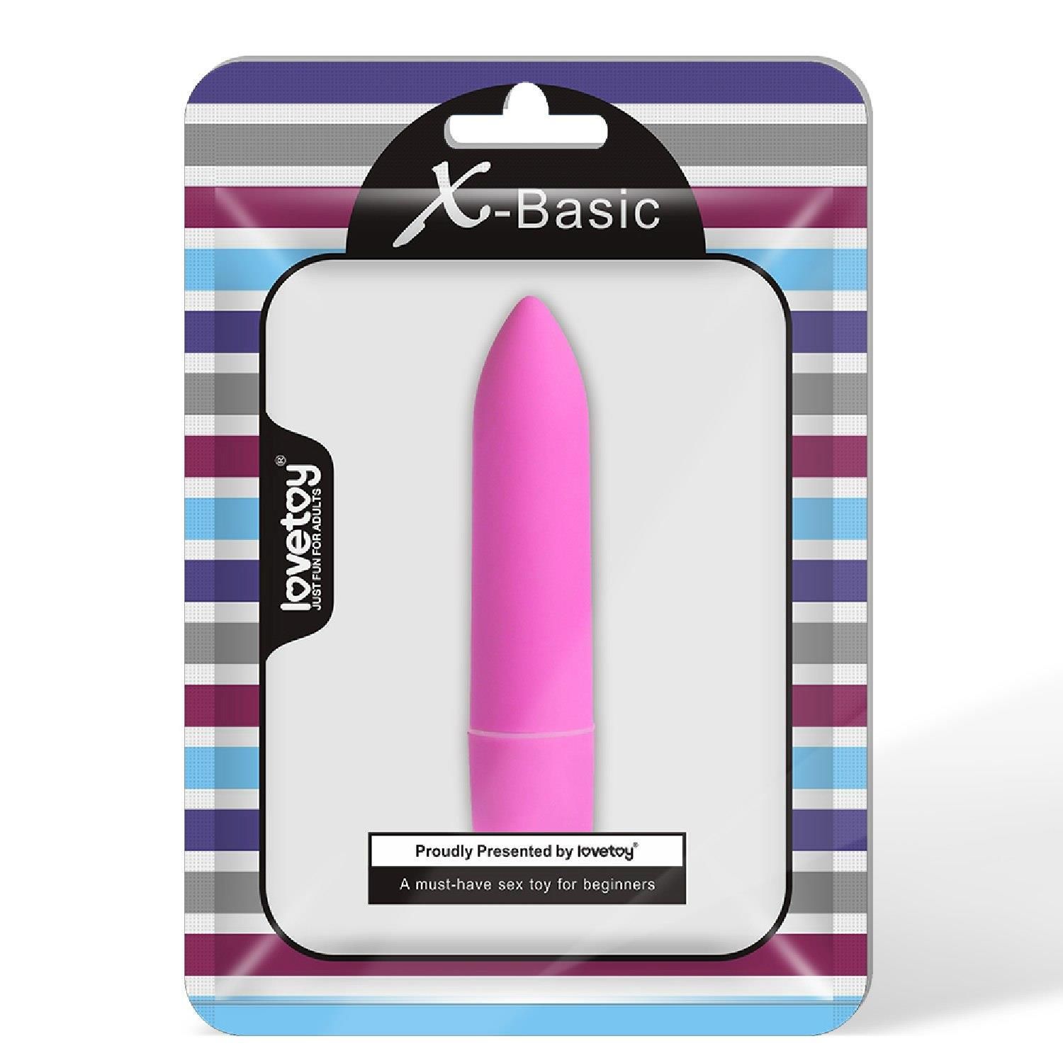 Міні-вібратор LoveToy X-Basic One Speed, 9 см (чорний)