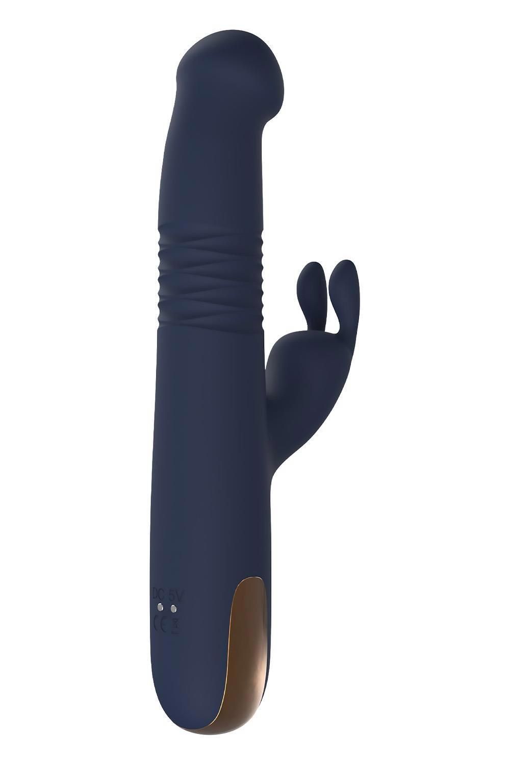 Wibrator królik Dreamtoys Goddess Fhaedra, 22.4 cm (niebieski)