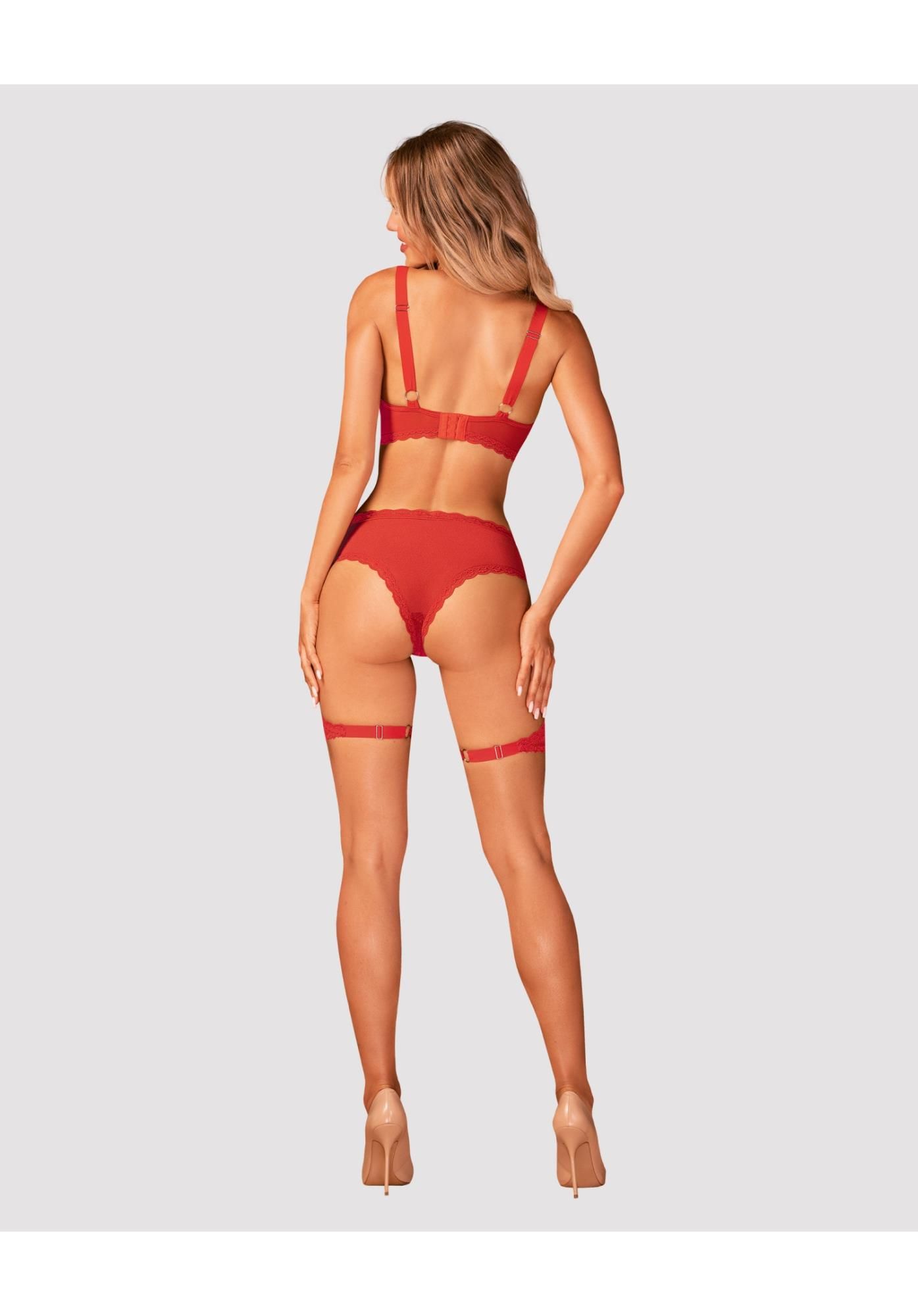 Бюстгальтер Obsessive Belovya, XS/S (красный)