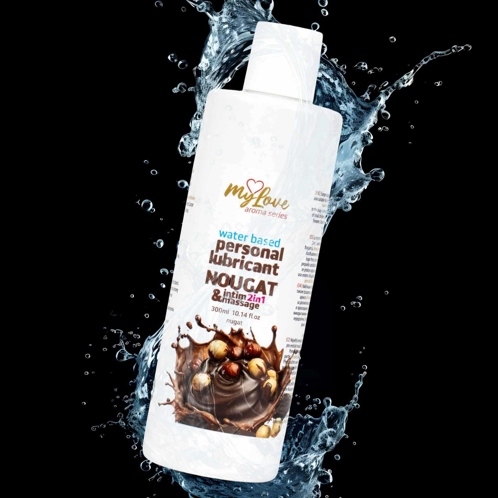 Lubrykant MyLove Aroma Series Intim&Massage 2in1 Nougat, 300 ml