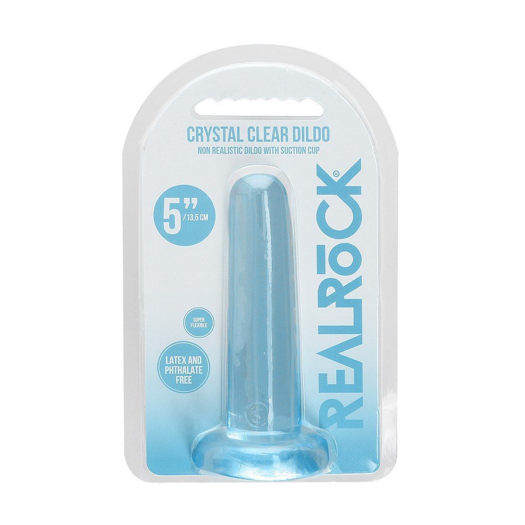 Dildo Realrock Crystal Clear Dildo 5.3", 13,5 cm (niebieski)