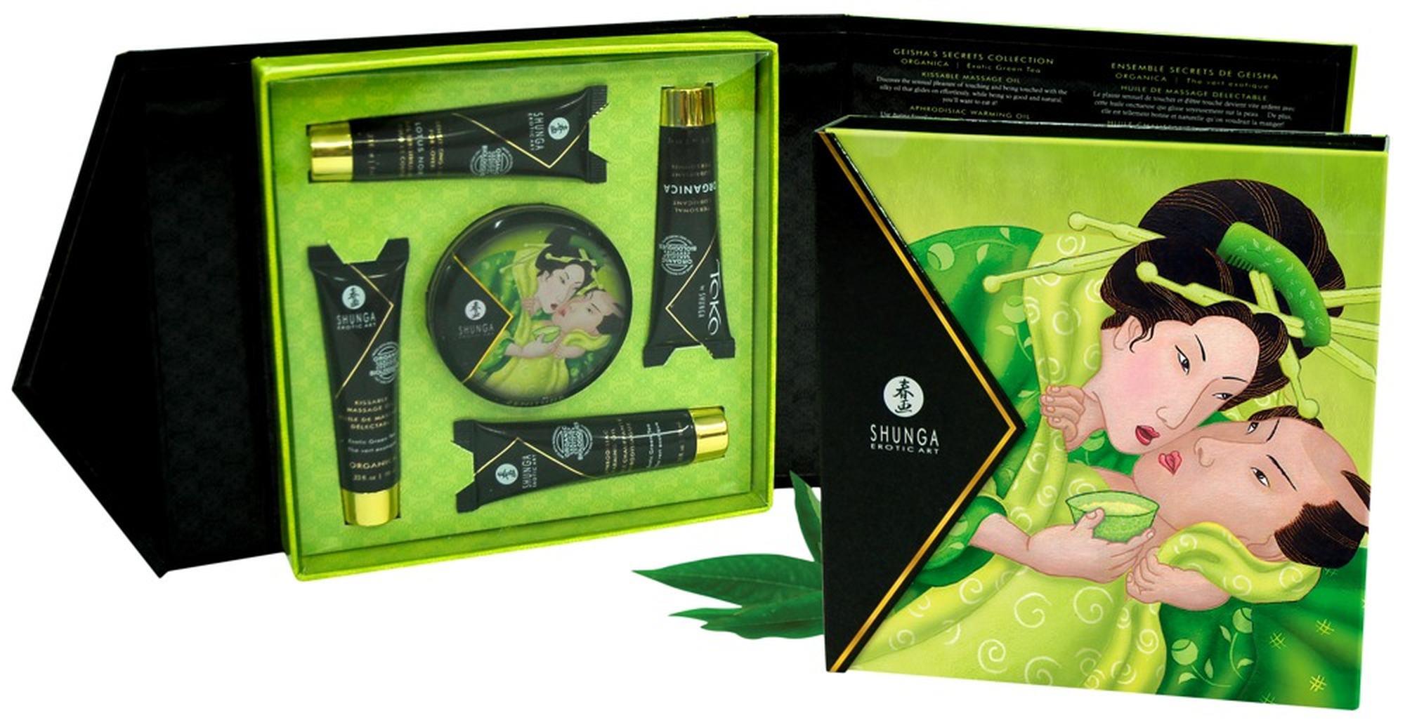 Набор интимной косметики Shunga Geisha Secrets ﻿Organica Exotic Green Tea