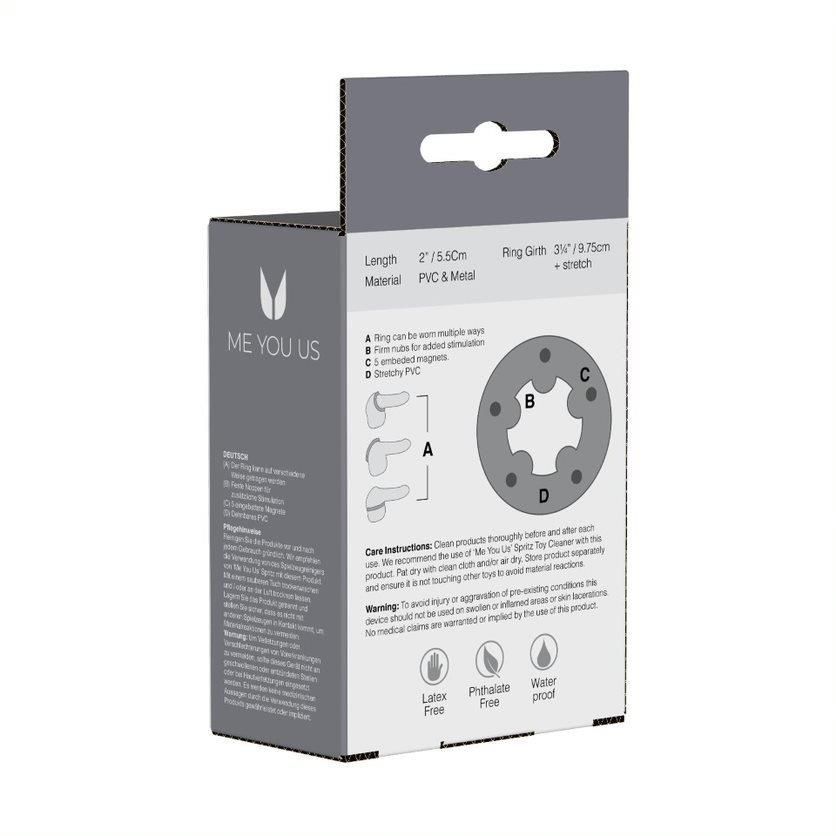 Эрекционное кольцо Linx Magnetic, 2,5 см (черный)