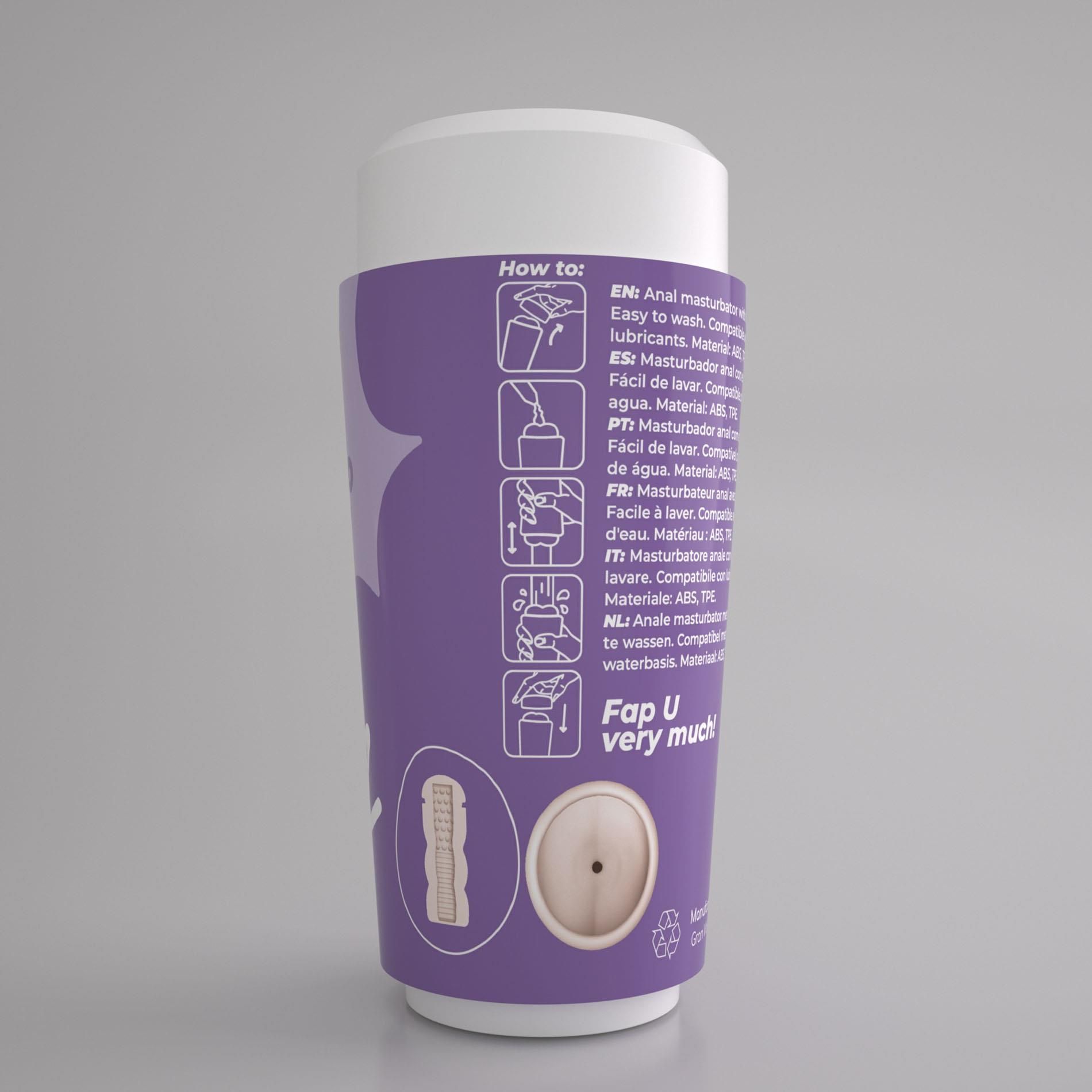 Masturbator Crushious Fappucino Hot Buns (fioletowy)