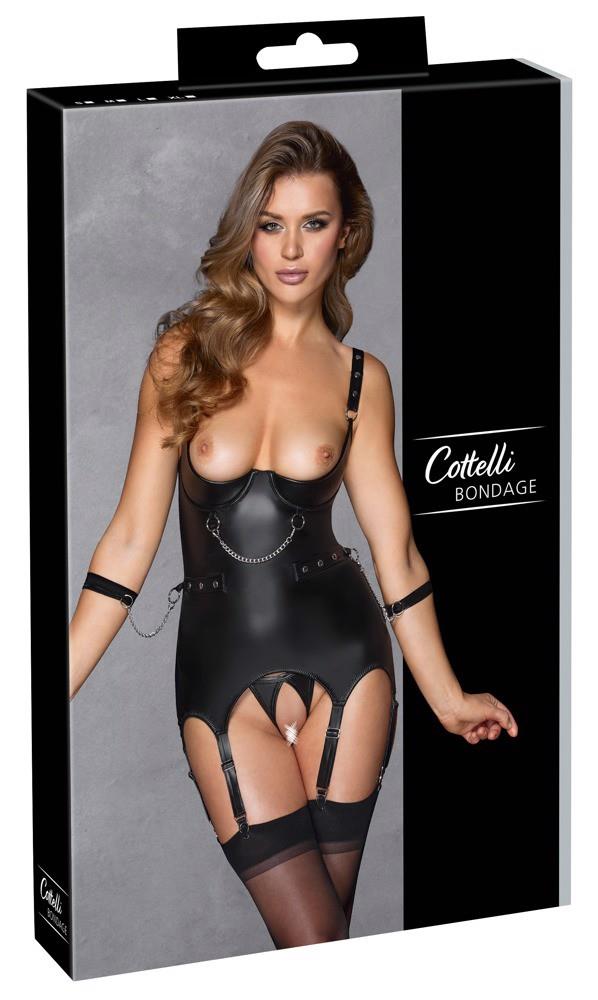Комплект Cottelli Bondage Basque, S (черный)