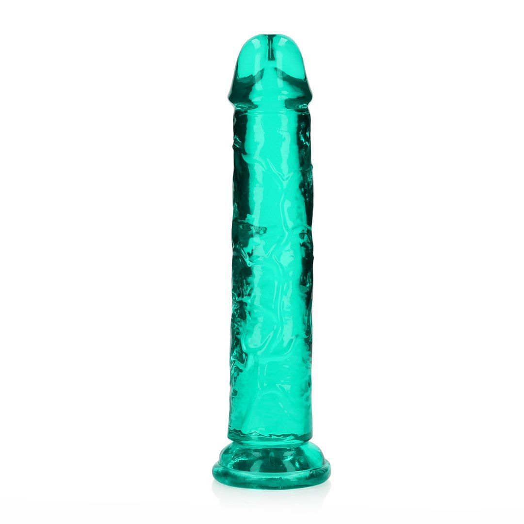 Фаллоимитатор RealRock Crystal Clear 8'', 22 см (зеленый)