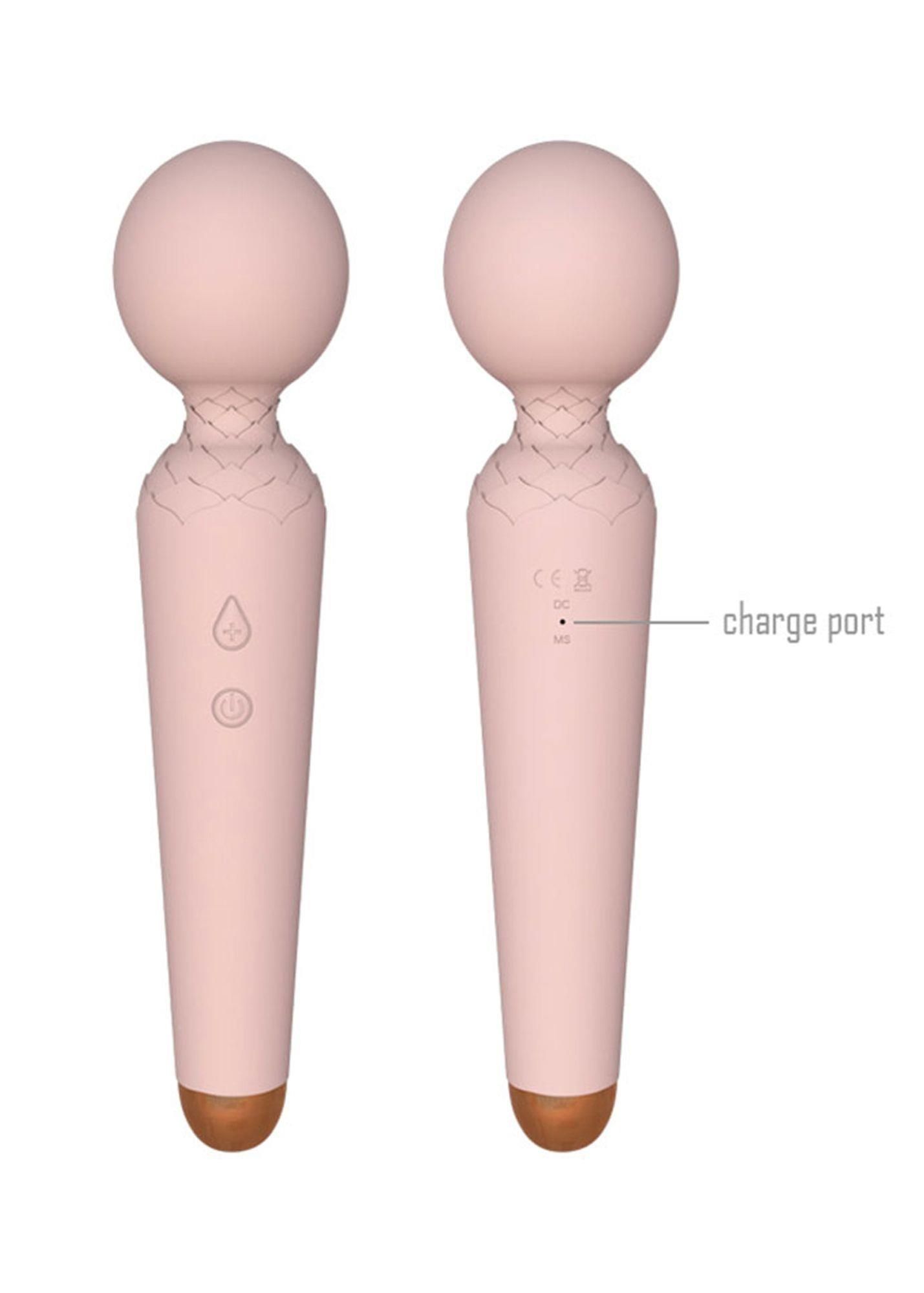 Вібромасажер Rechargeable Power Wand, 19,5 см (рожевий)
