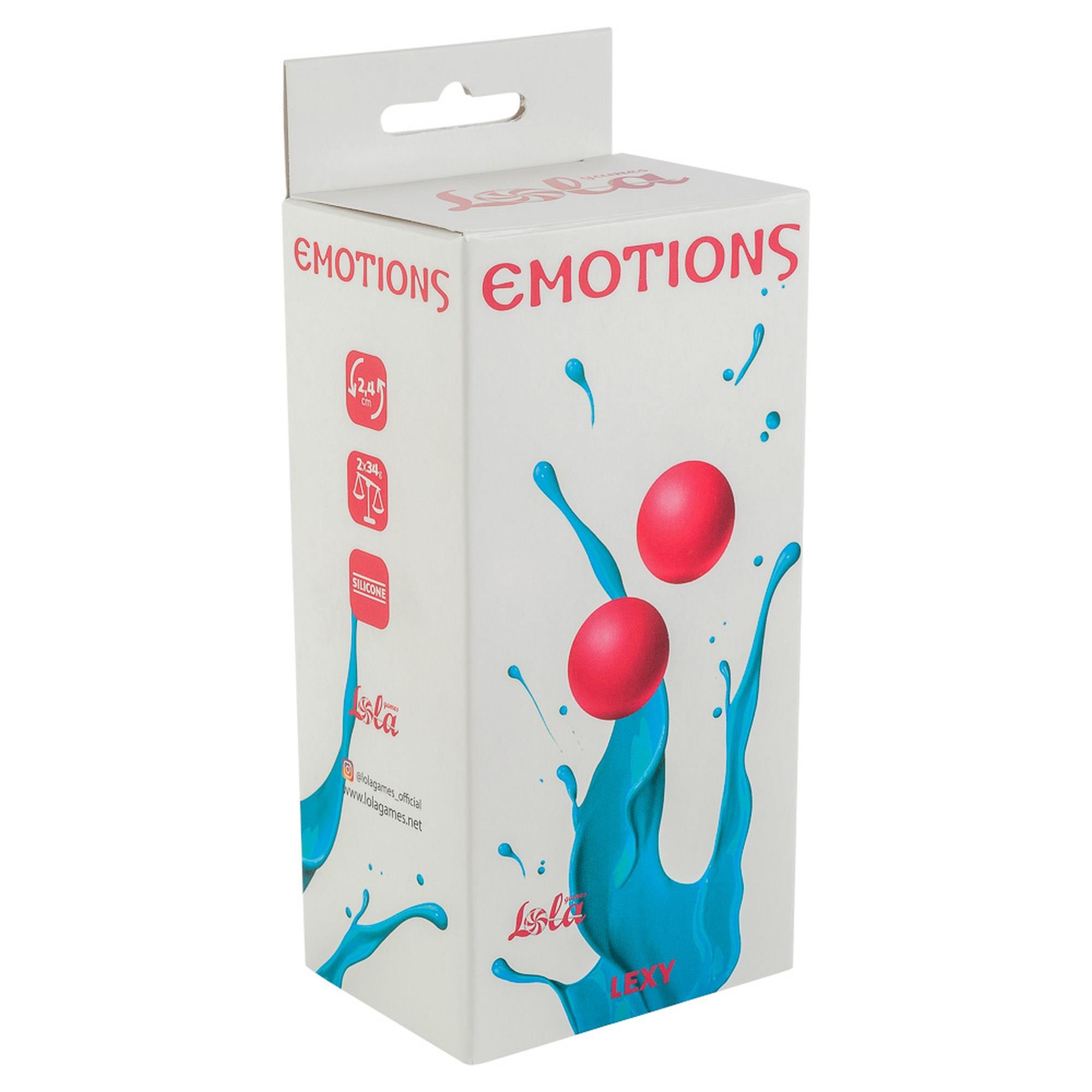 Вагинальные шарики Lola Toys Emotions Lexy Small, 2 шт (розовый)