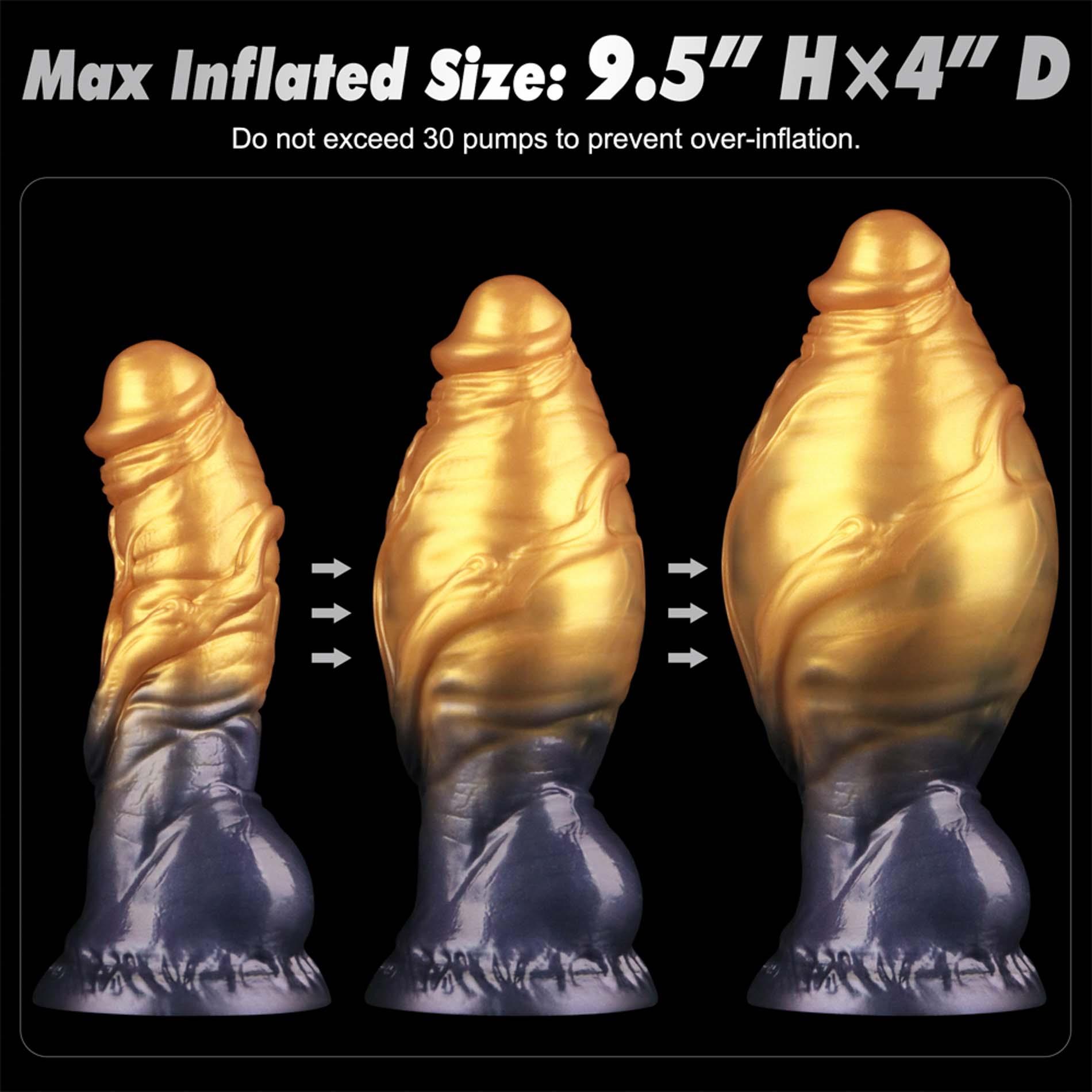 Фаллоимитатор Lovetoy Dual Density 7.5’’, 19 см (золотой)