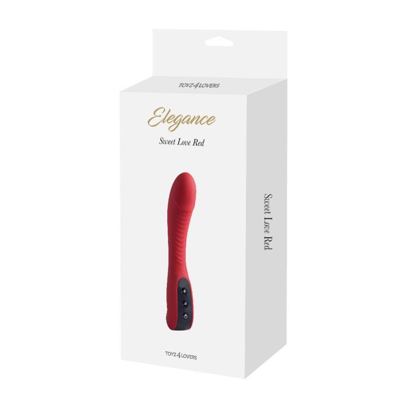 Toyz4lovers Sweet Love Red - Wibrator, Czerwony, 18 cm
