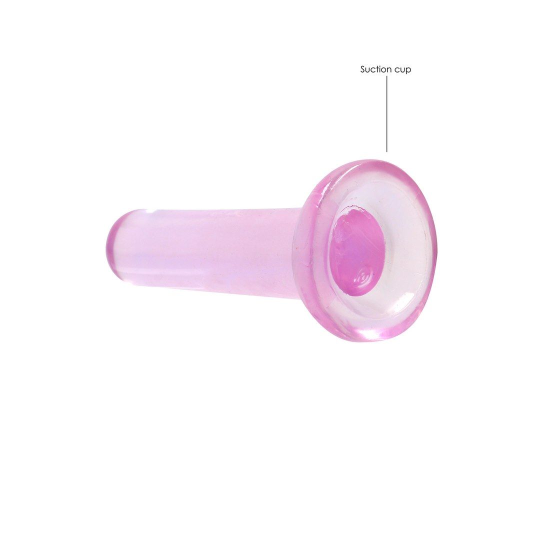 Фаллоимитатор Realrock Crystal Clear Dildo 5.3", 13.5 см (розовый)