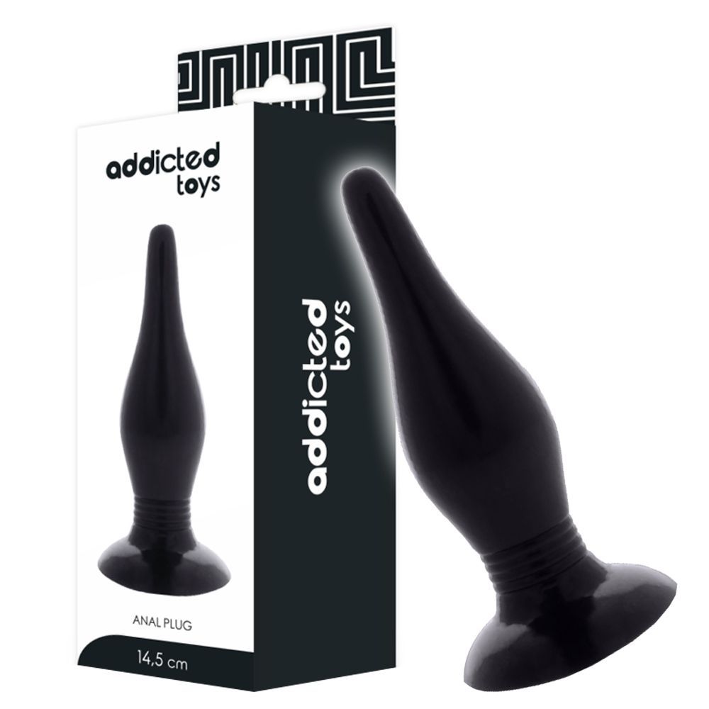Korek analny Addicted Toys Plug Spot, 14.5 cm (czarny)