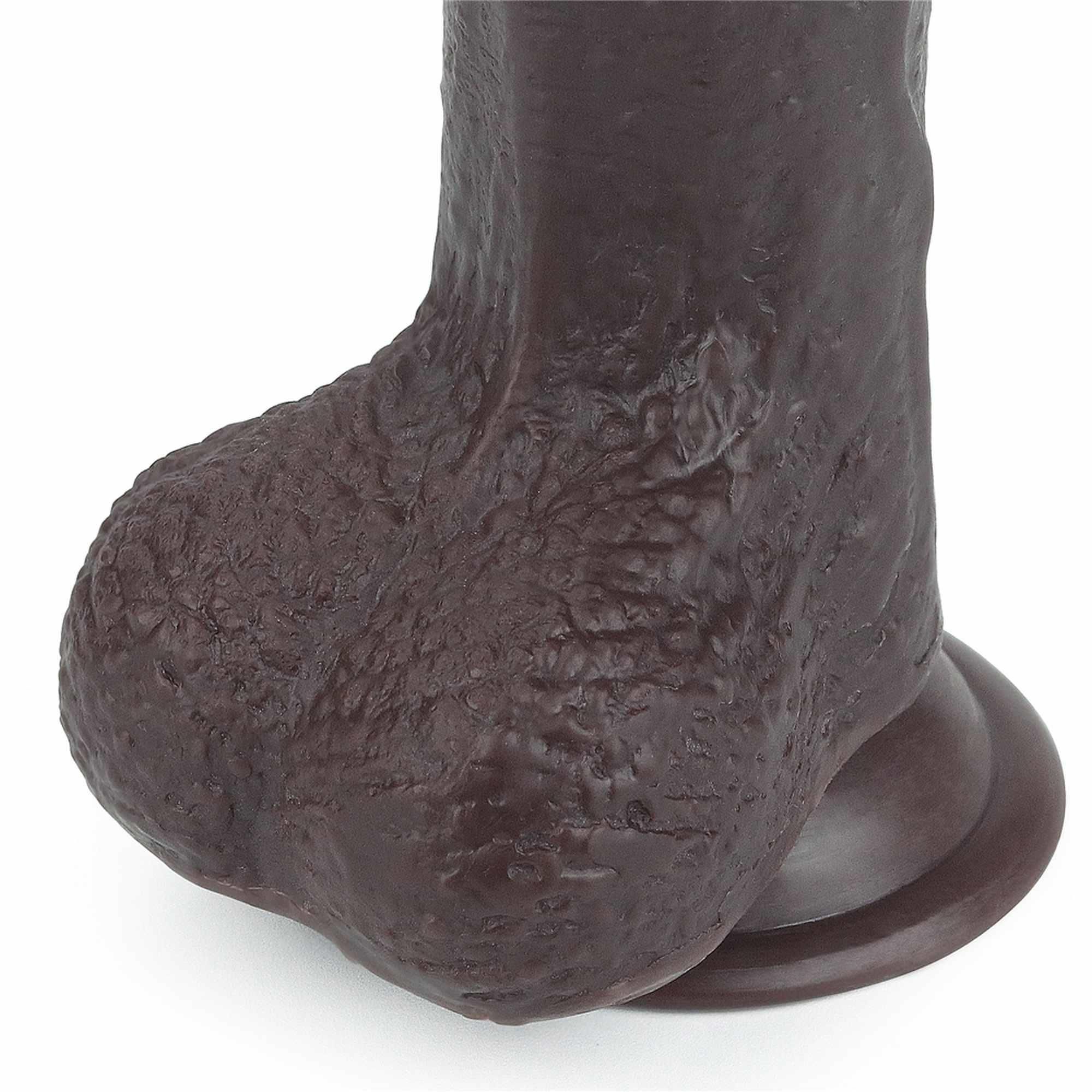 Фаллоимитатор с присоской LoveToy Sliding-Skin Dildo 7, 17,5 см (коричневый)