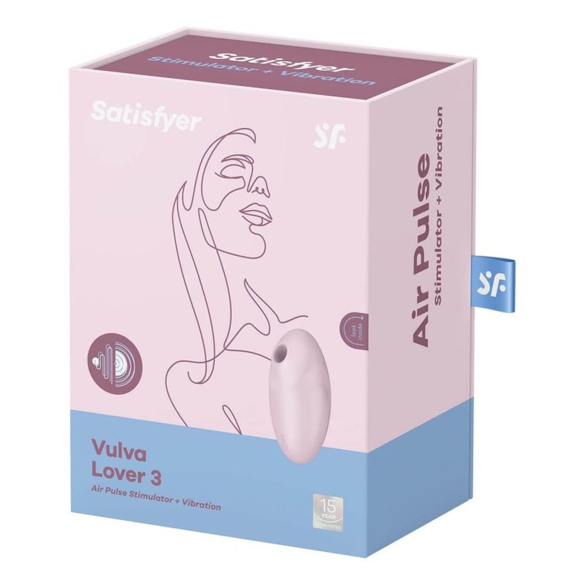 Вакуумный стимулятор клитора с вибрацией Satisfyer Vulva Lover (розовый)