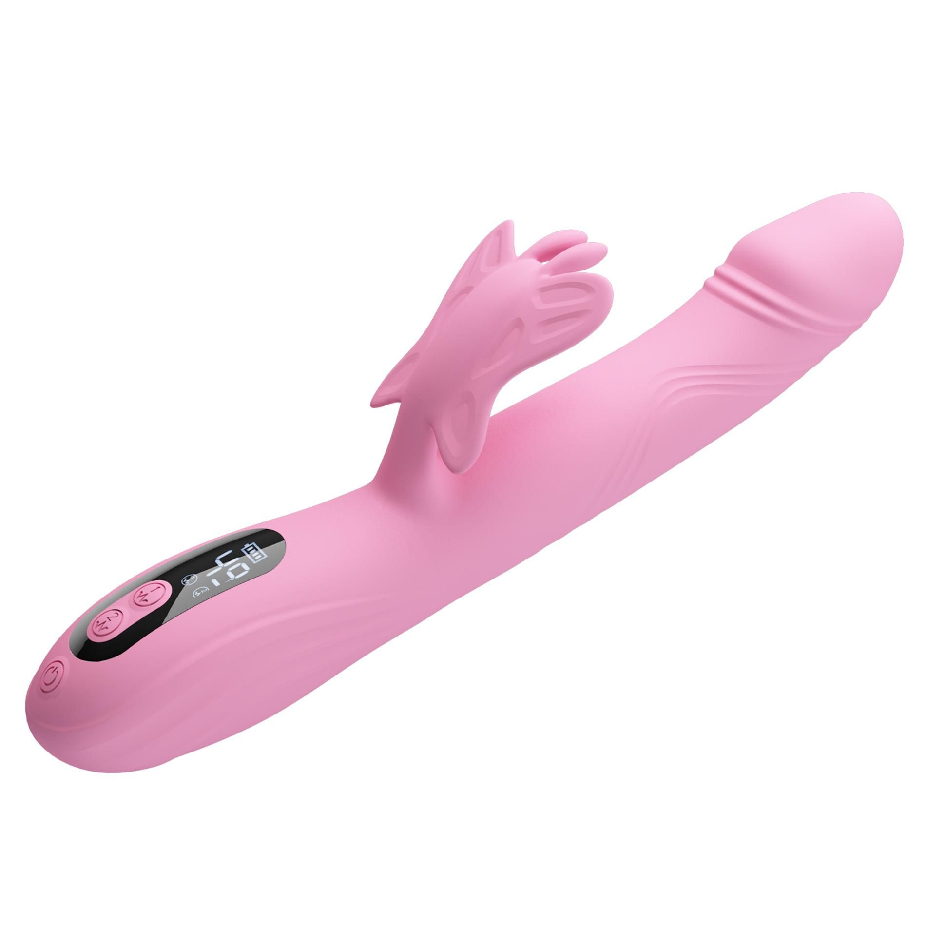 Вибратор-кролик Pretty Love Bella Pink, 24 см (розовый)