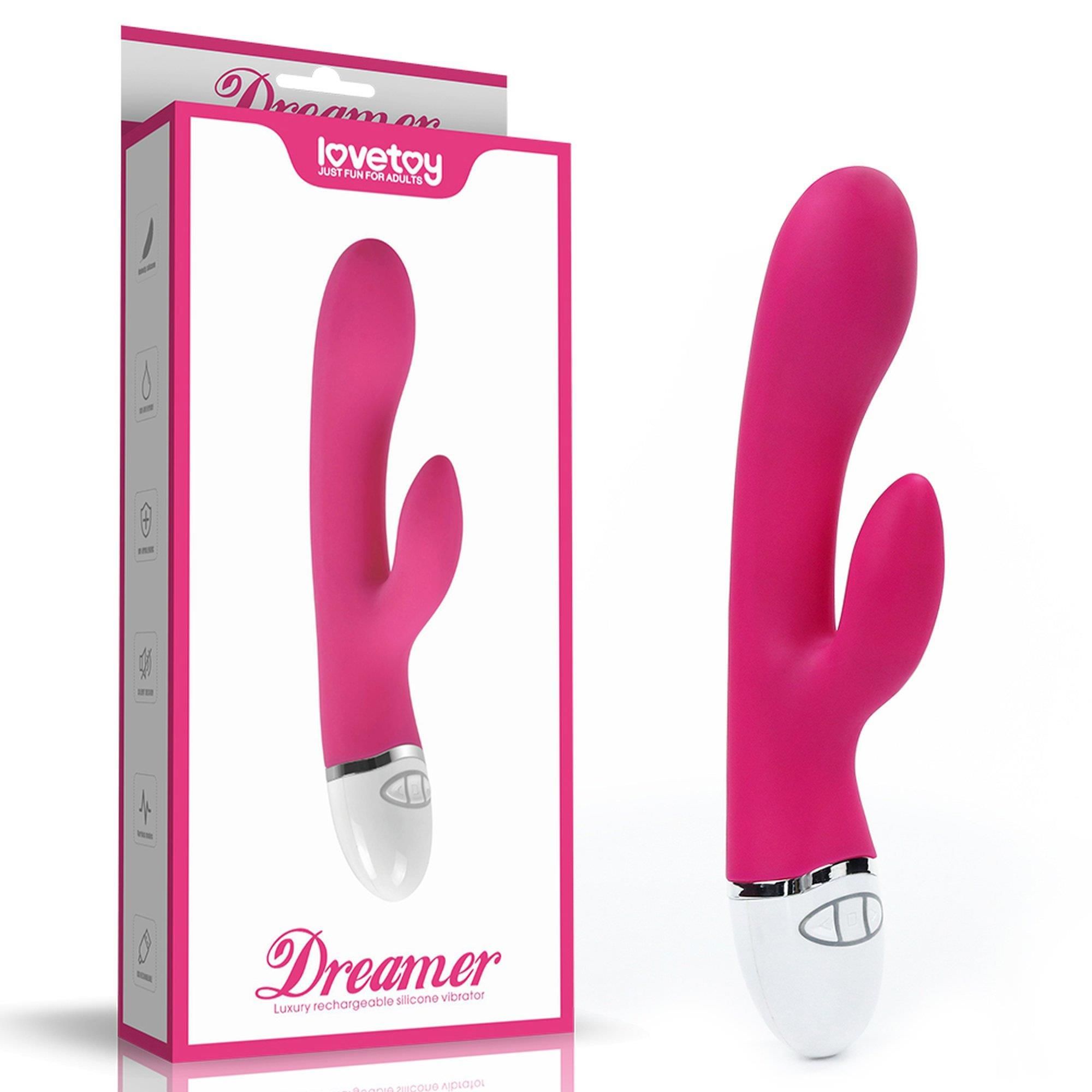 Wibrator królik LoveToy Dreamer, 20,5 cm (różowy)