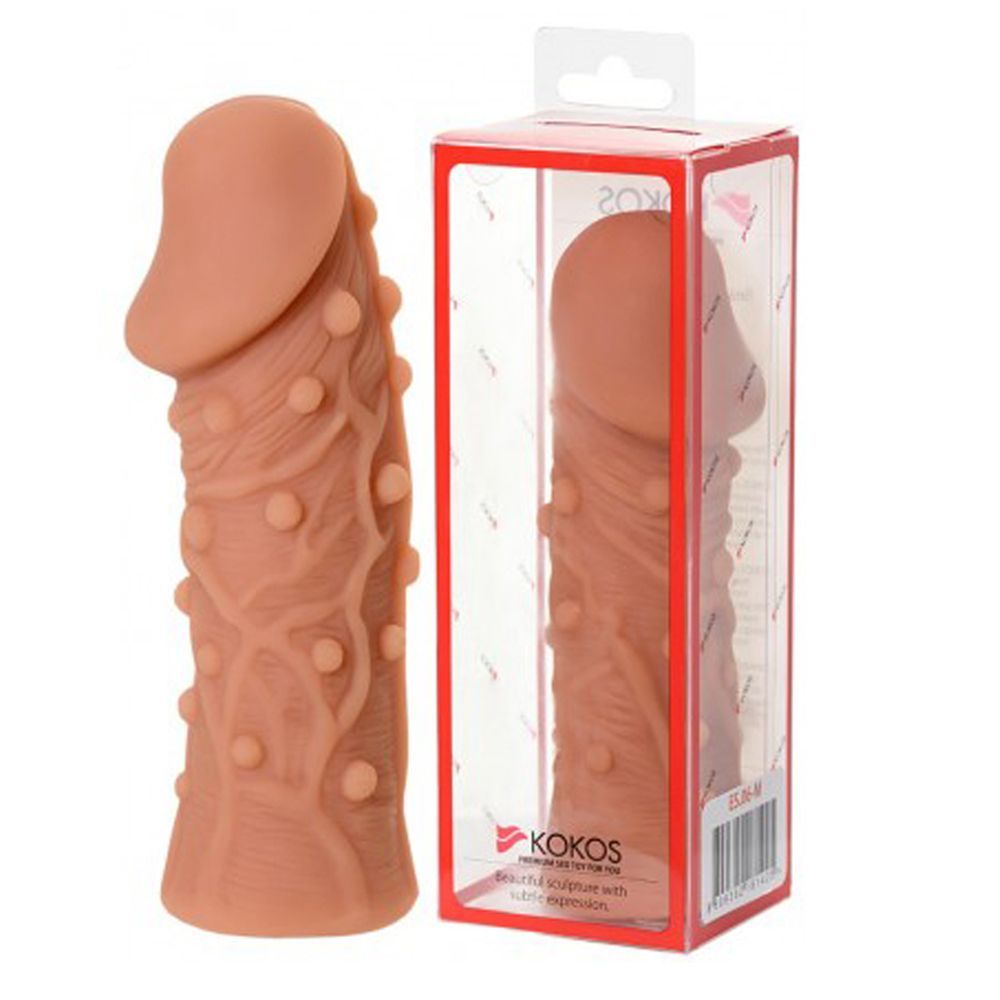 Насадка на пенис Kokos Extreme Sleeve ES.06 M, 14.7 см (телесный)