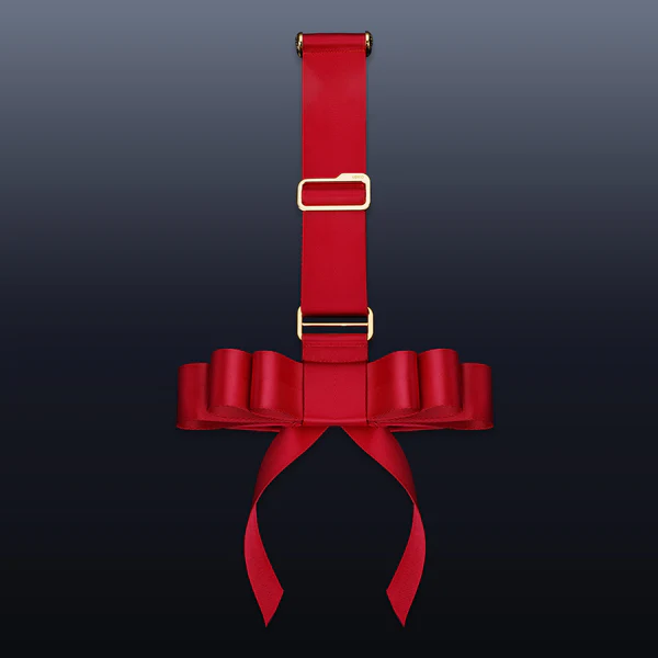 UPKO Portable Bowknot Over-the-door Hand Restraint Gear -, Czerwony, 35 cm