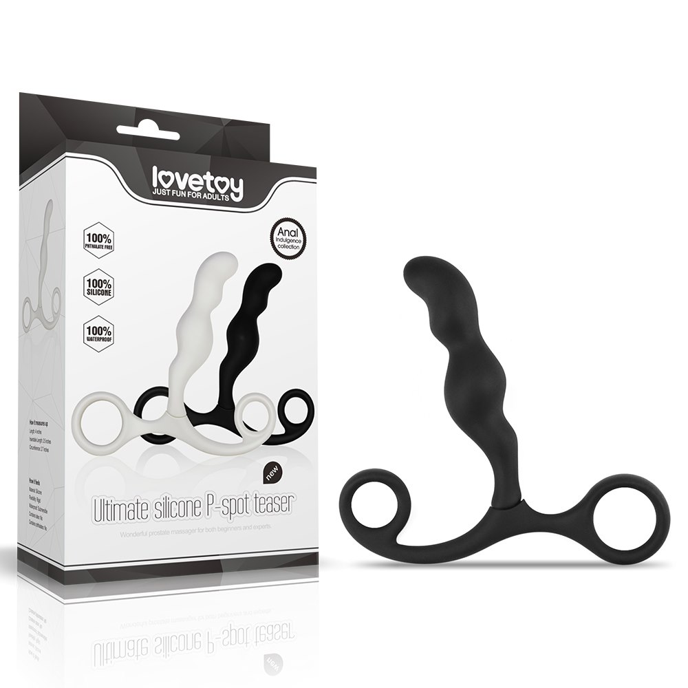 Стимулятор простаты LoveToy Ultimate Silicone P Spot Teaser, 11 см (черный)