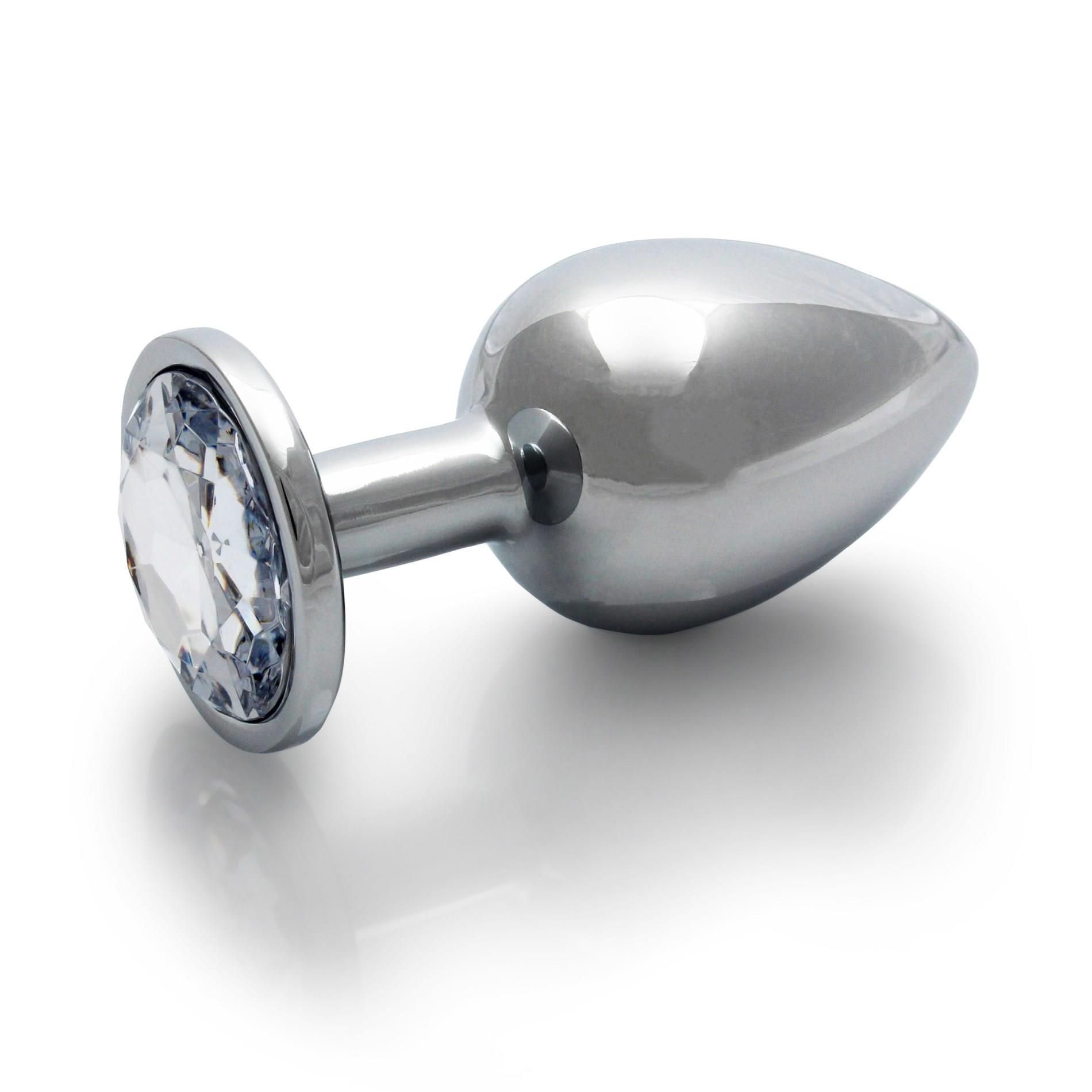 Korek analny Ouch! Round Gem L, 8.1 cm (przezroczysty)