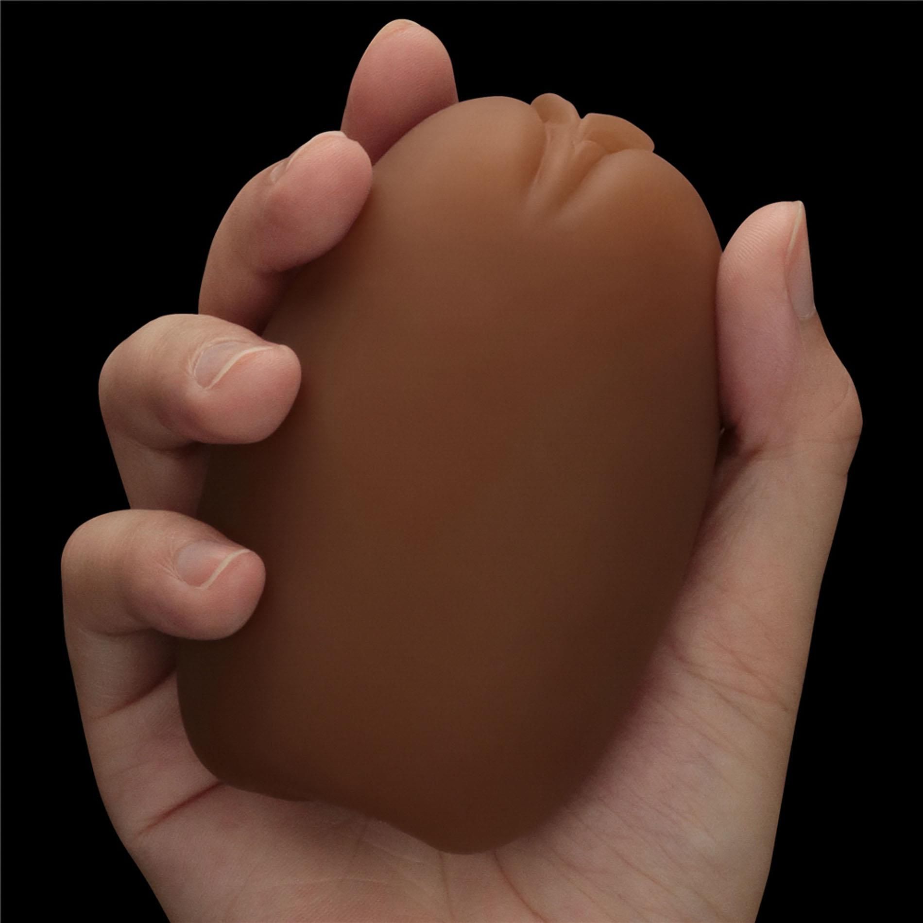 Masturbator podwójny Lovetoy Slider Double-Ended Vagina and Anus (brązowy)