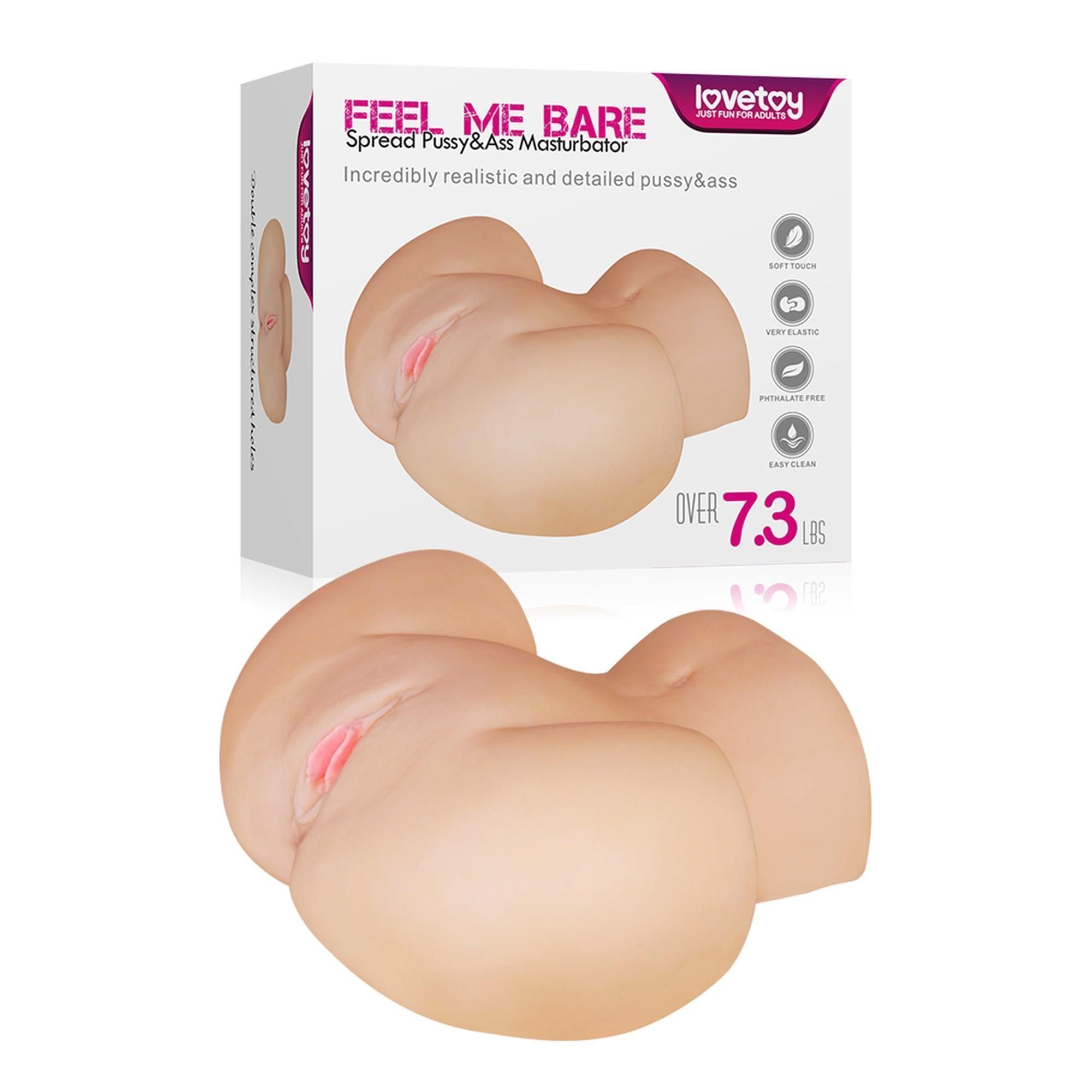 Реалистичный мастурбатор Lovetoy Fuck Me Bare Pussy&Ass (телесный)