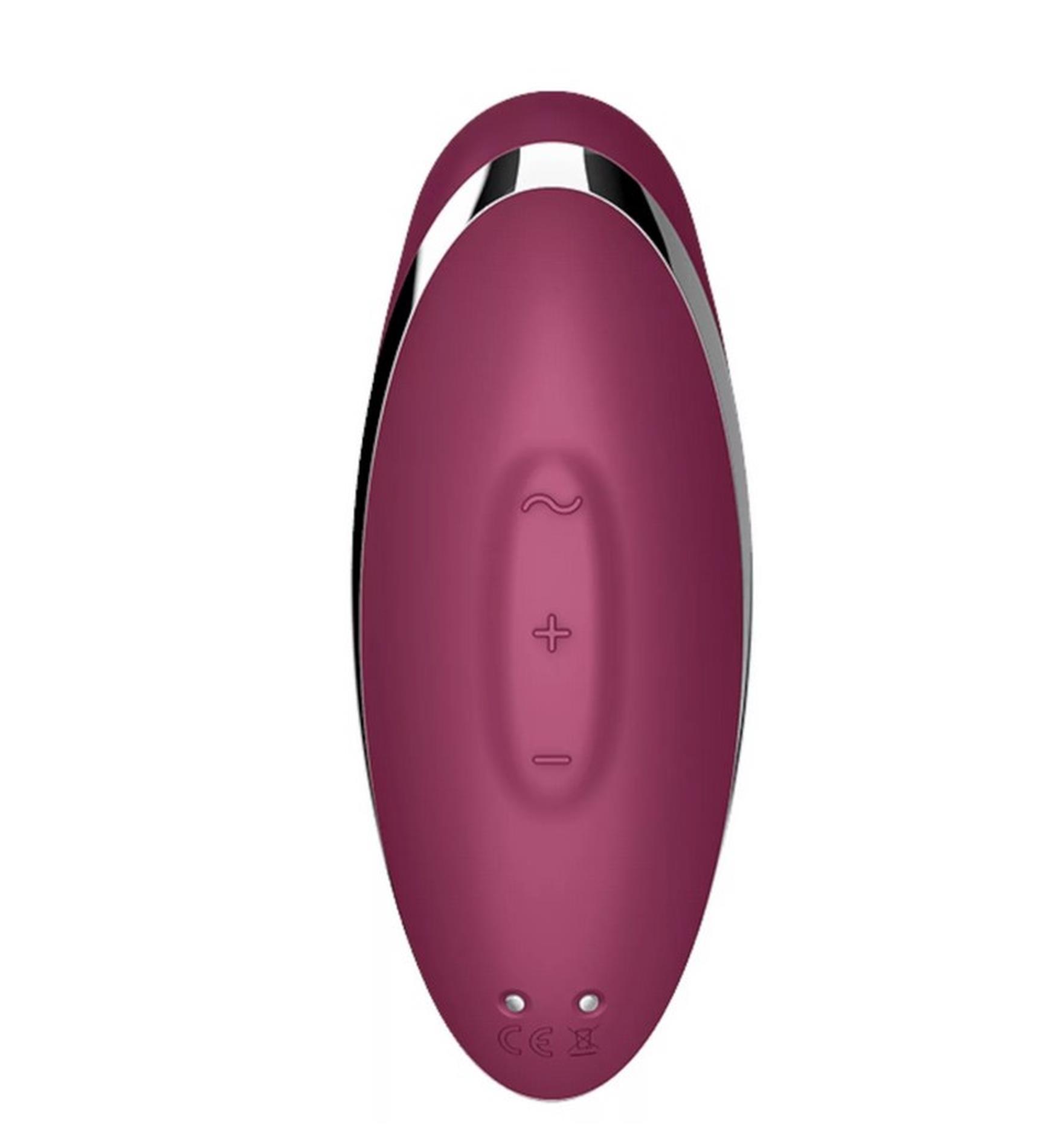 Вибратор для клитора Satisfyer Tap Climax 2 (бордовый)