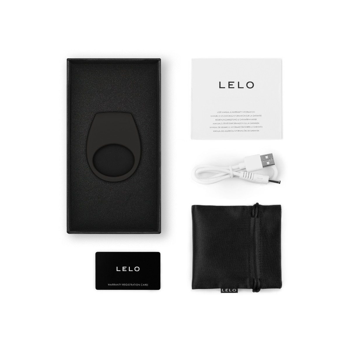 Виброкольцо Lelo Tor 3, 6 см (черный)
