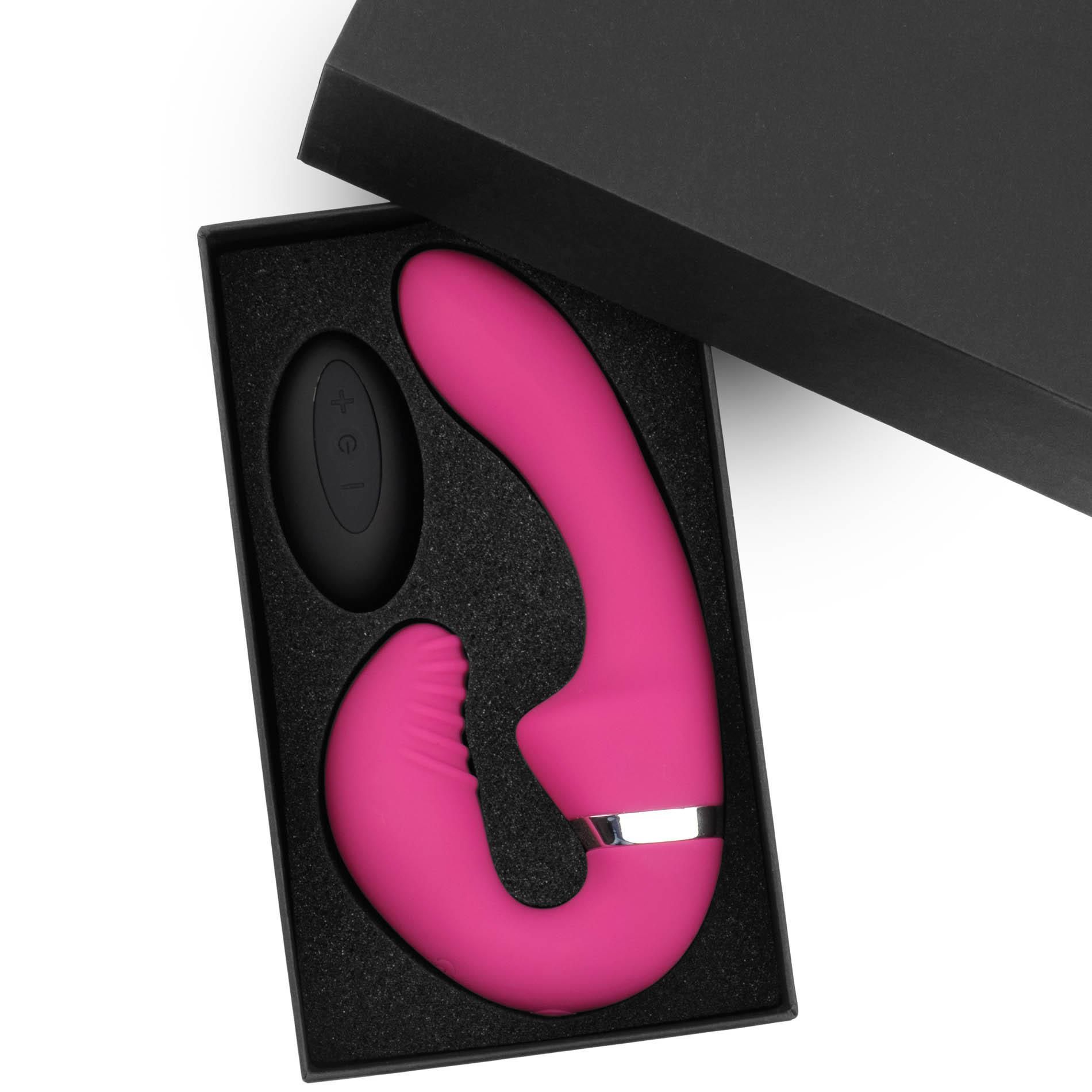 Boys of Toys B - Series Toughe 3 - Dual Pleasure - Wibrator podwójnej stymulacji B -, Różowy, 17.7 cm
