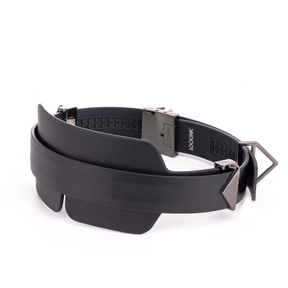 Маска на глаза Lockink Luxury Leather Blindfold Kit (черный)