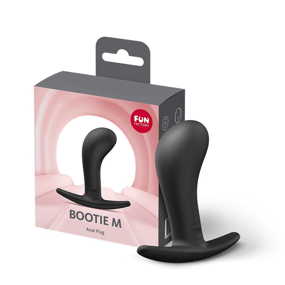 Анальна пробка Fun Factory Bootie M, 9.5 см (чорний)