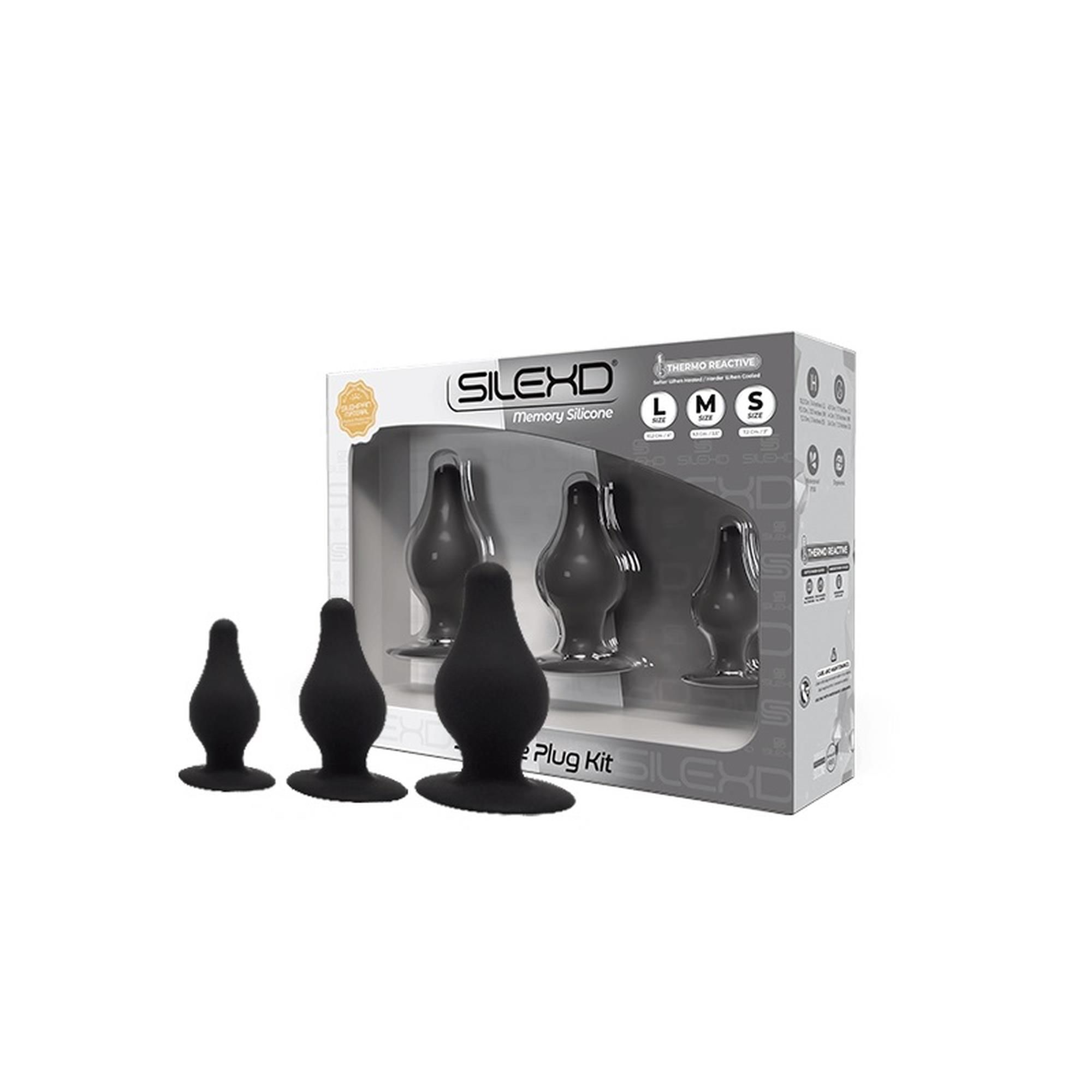 Набір анальних пробок Orion SilexD Silicone Plug Kit, 3 шт