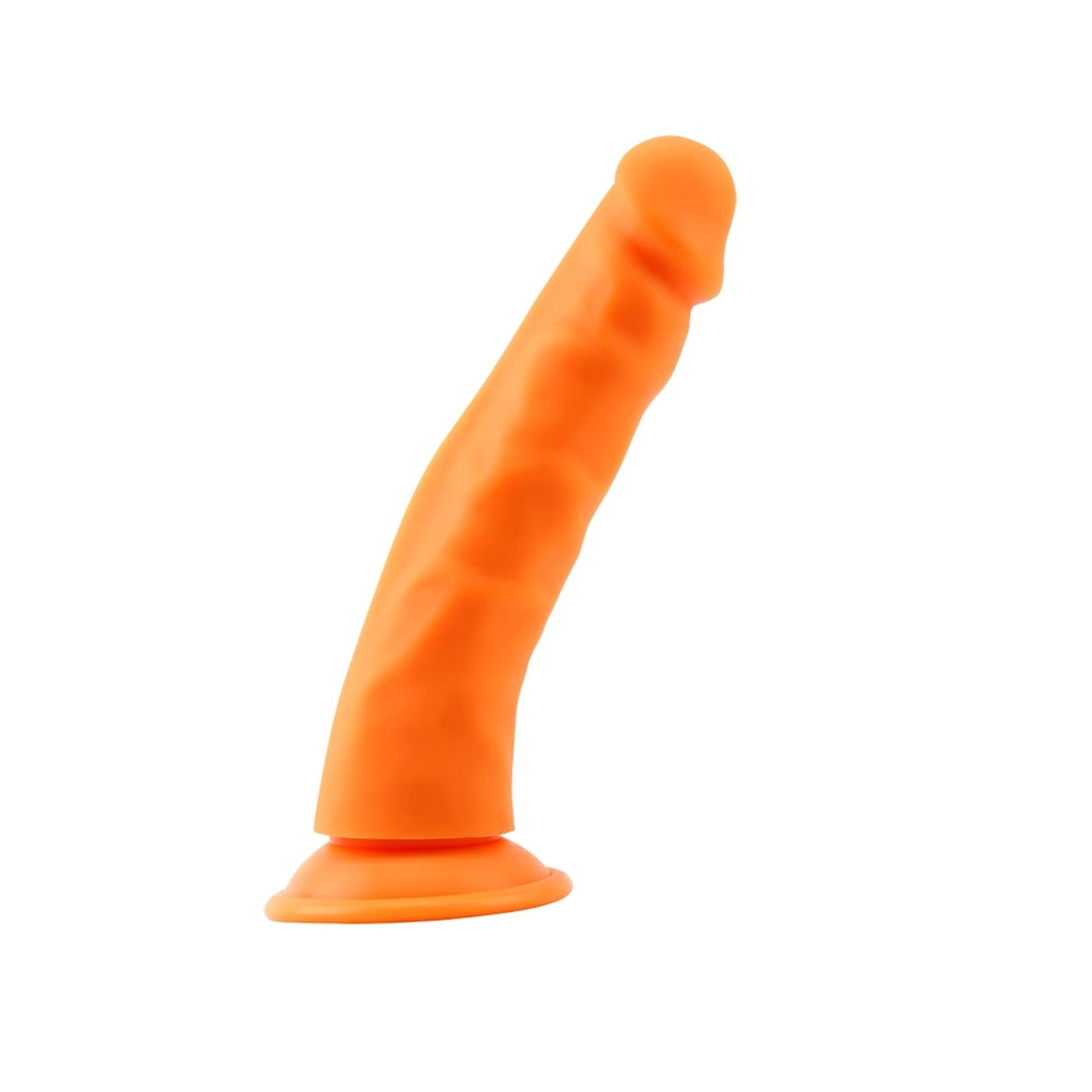 Dildo Delux Pure Nature Steven.R, 22,5 cm (pomarańczowy)