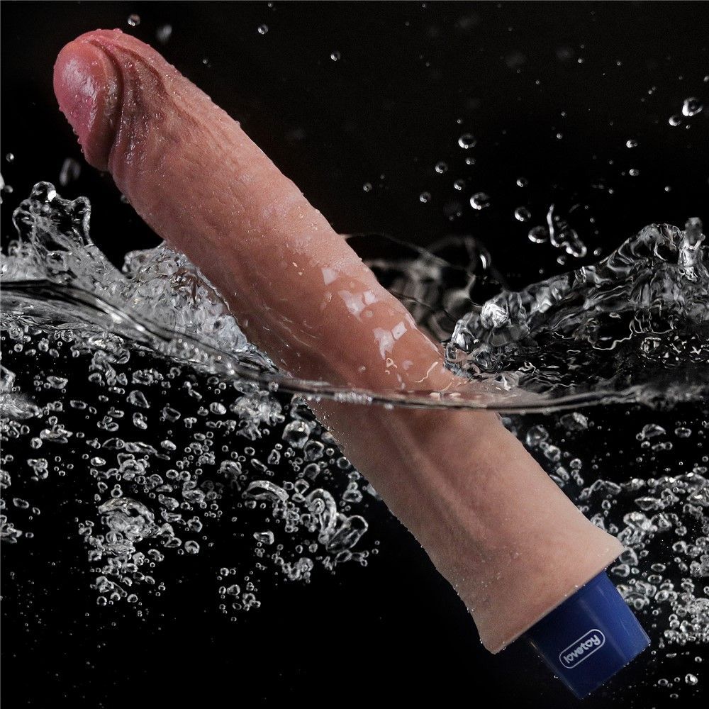 Реалістичний вібратор LoveToy Real Softee, 24,5 см (коричневий)
