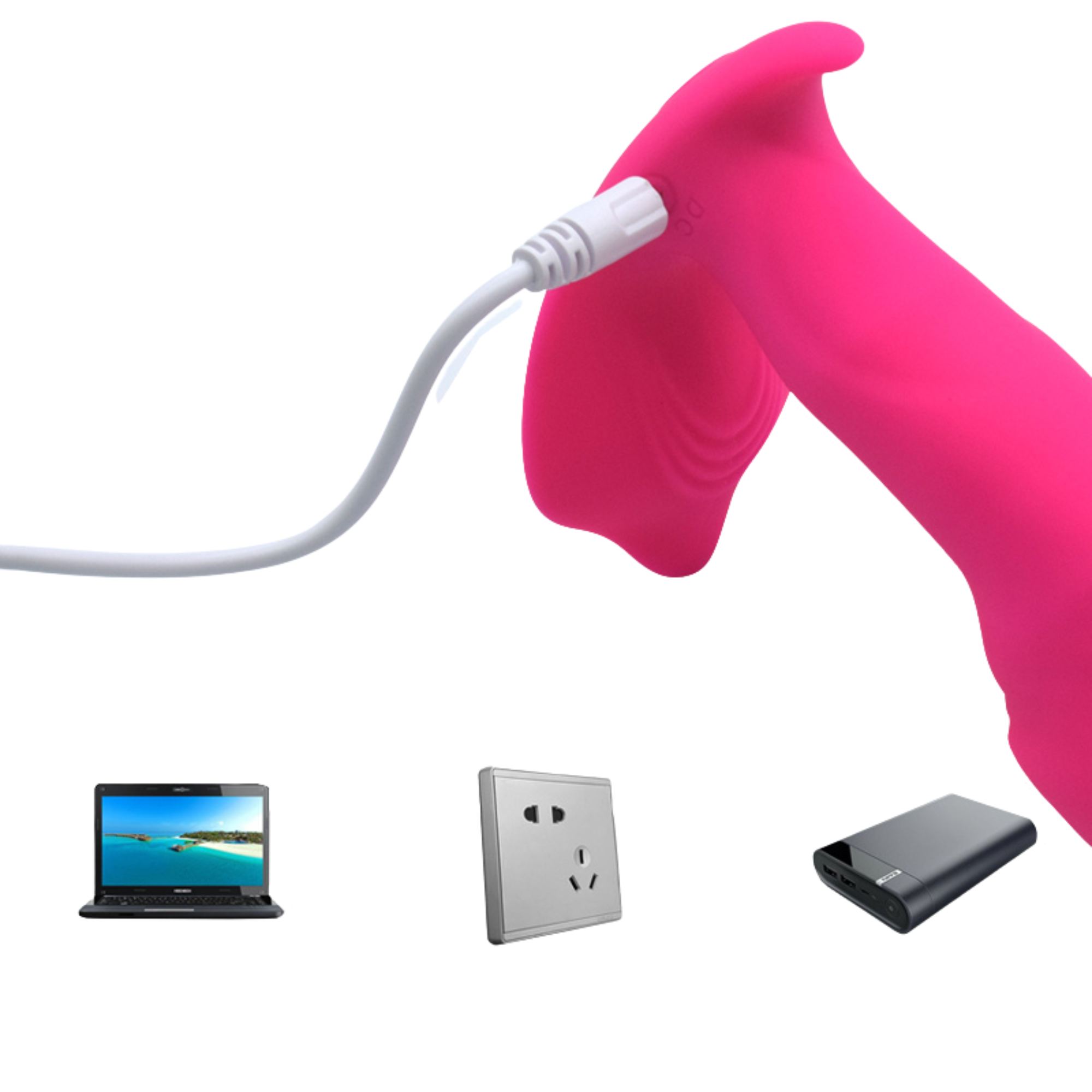 Вибратор в трусики Foxshow Silicone Panty, 12 см (розовый)