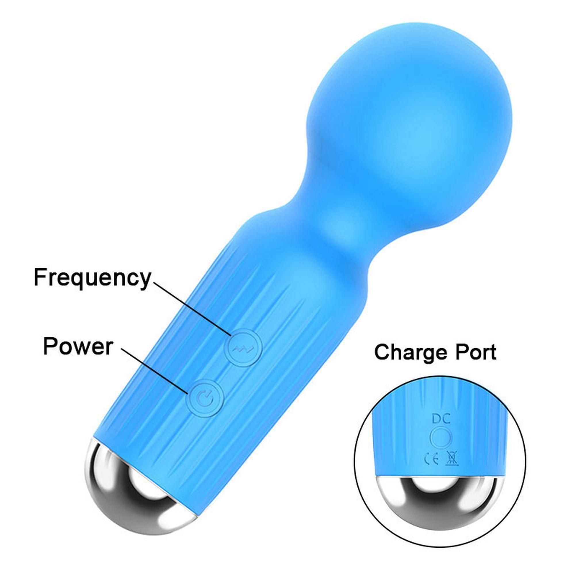 Вибромассажер Boss Series Rechargeable, 11 см (голубой)