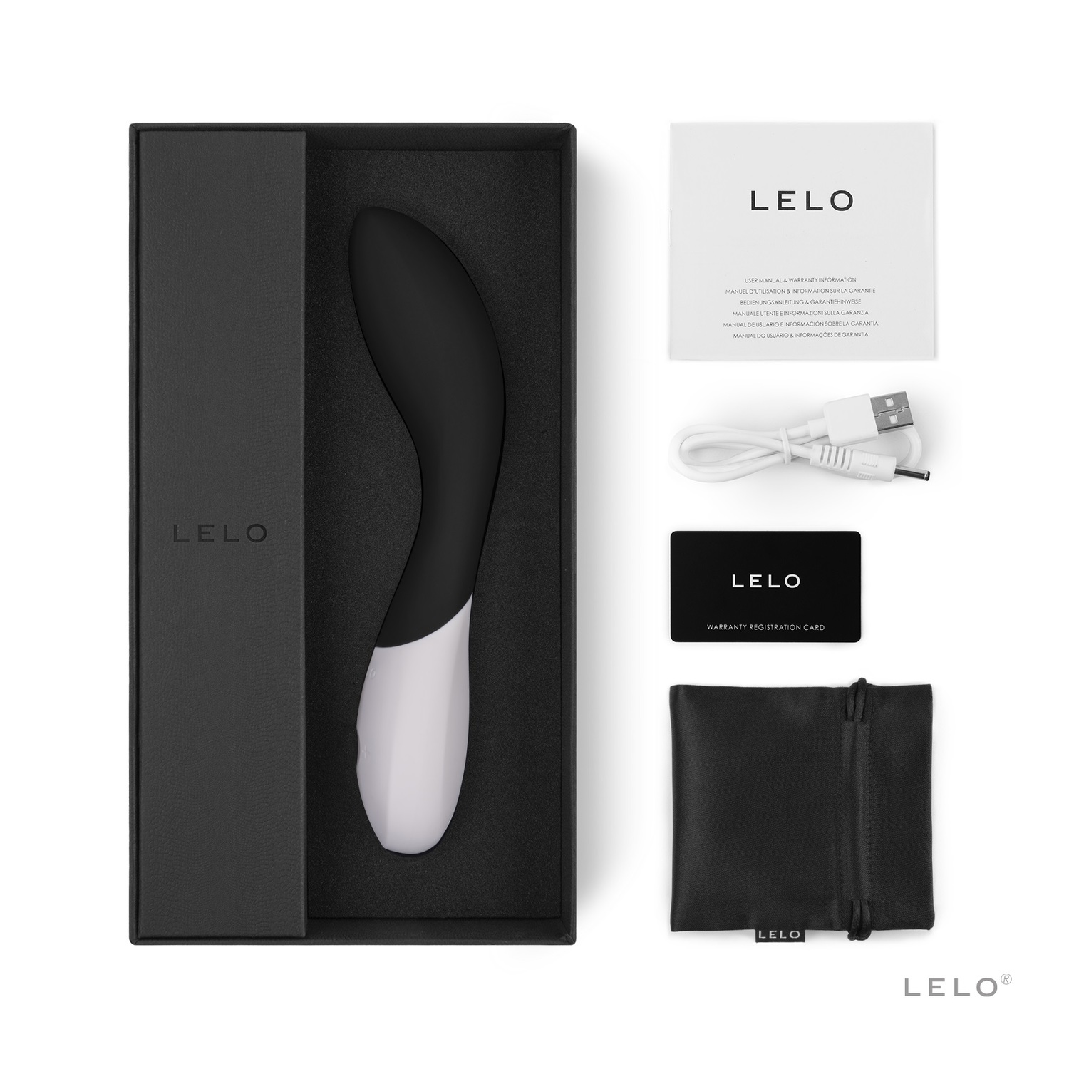 Вибратор Lelo Mona Wave, 19,5 см (черный)