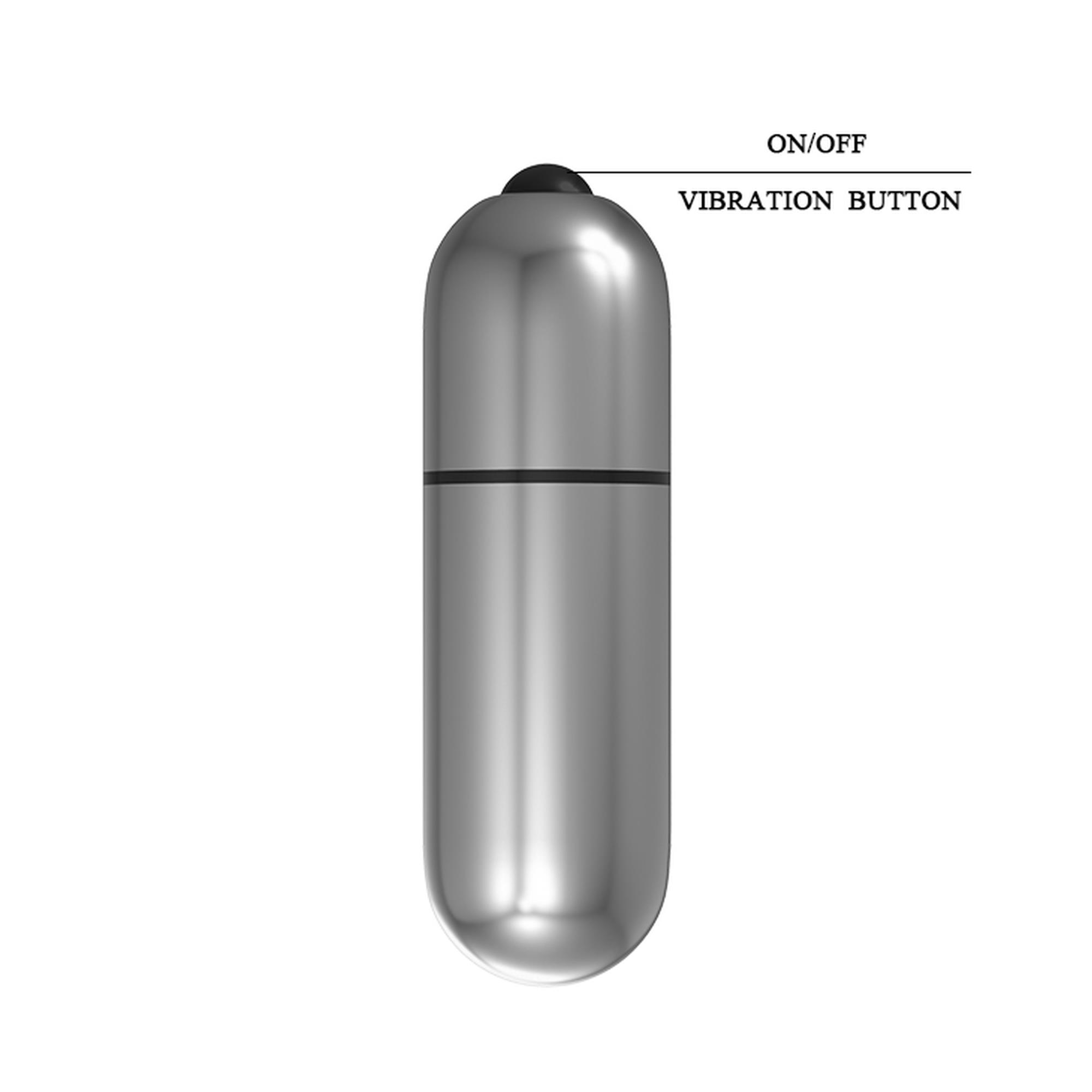 Мини-вибратор Baile Mini Vibe, 6.2 см (серебристый)