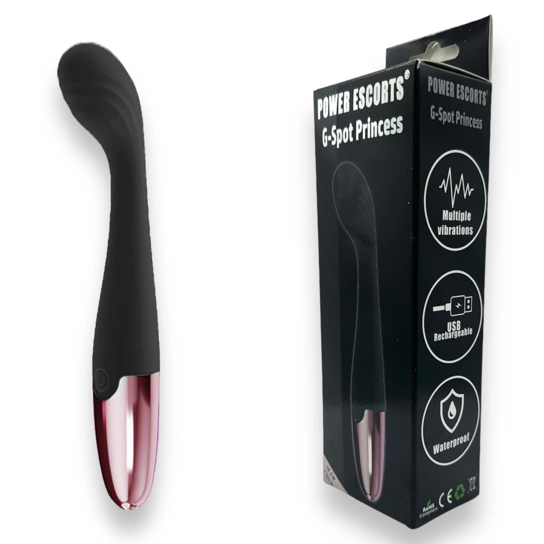 Вибратор Power Escorts G Spot Princess 7 Inch, 18 см (черный)