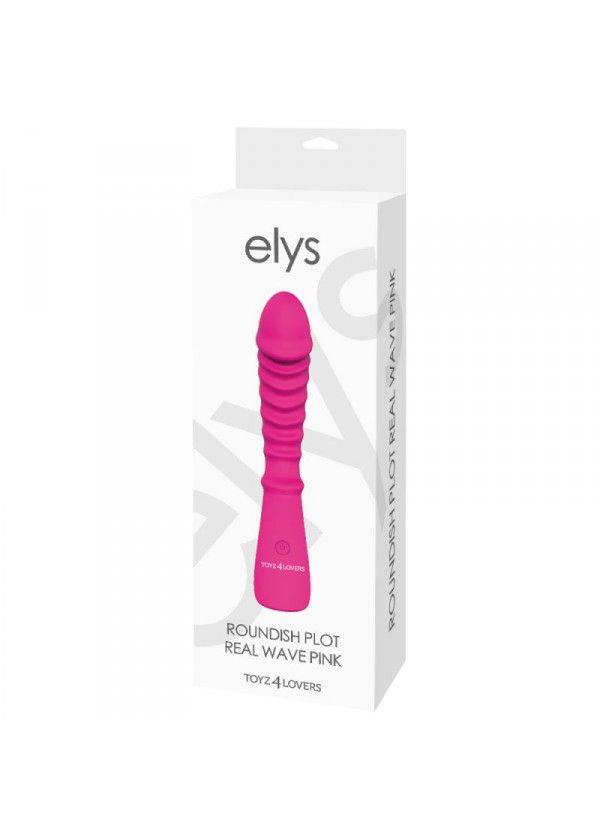 Вибратор Elys Roundish Plot Real Wave, 20 см (розовый)