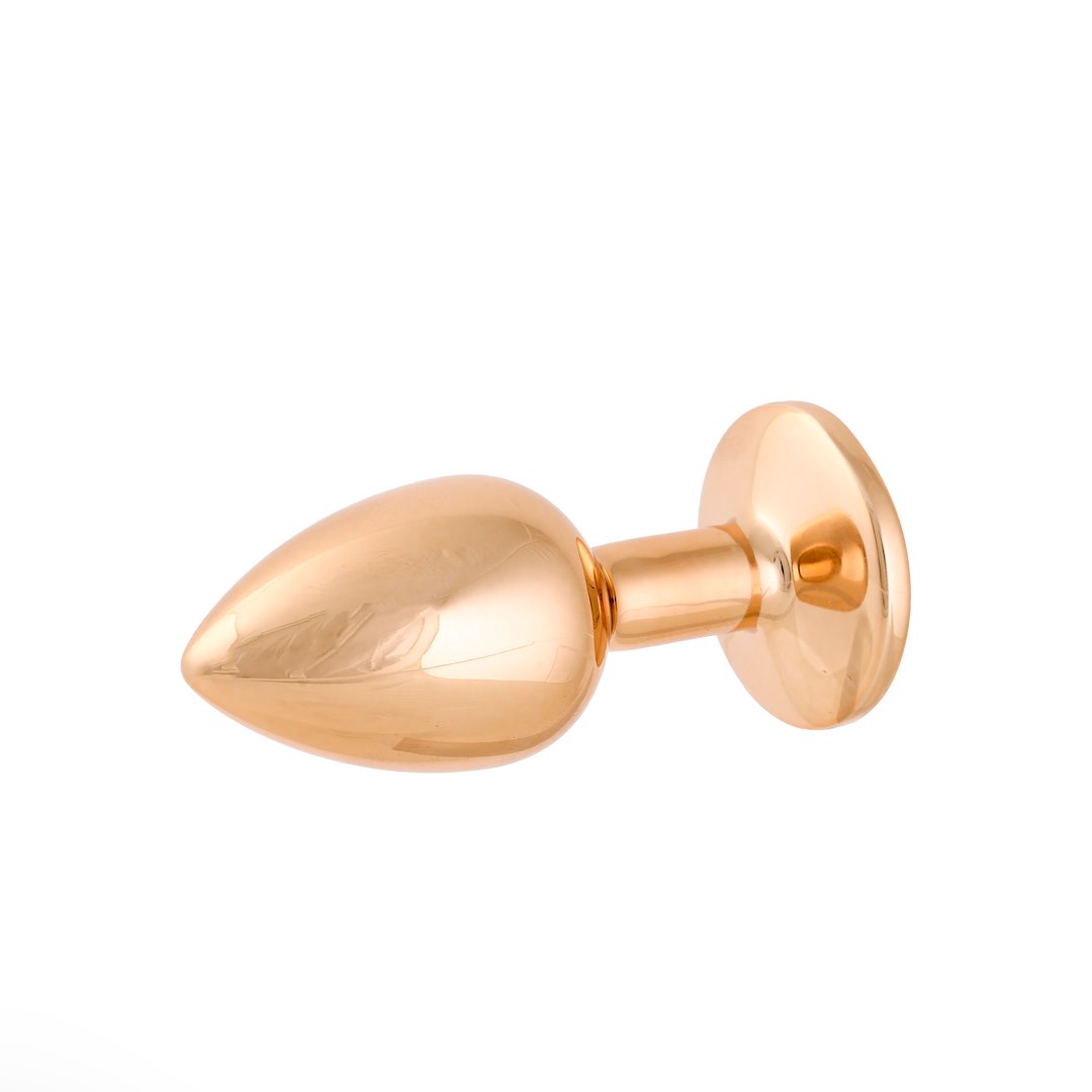Korek analny z kryształem Simply Pleasure S, 7 cm (czarny)