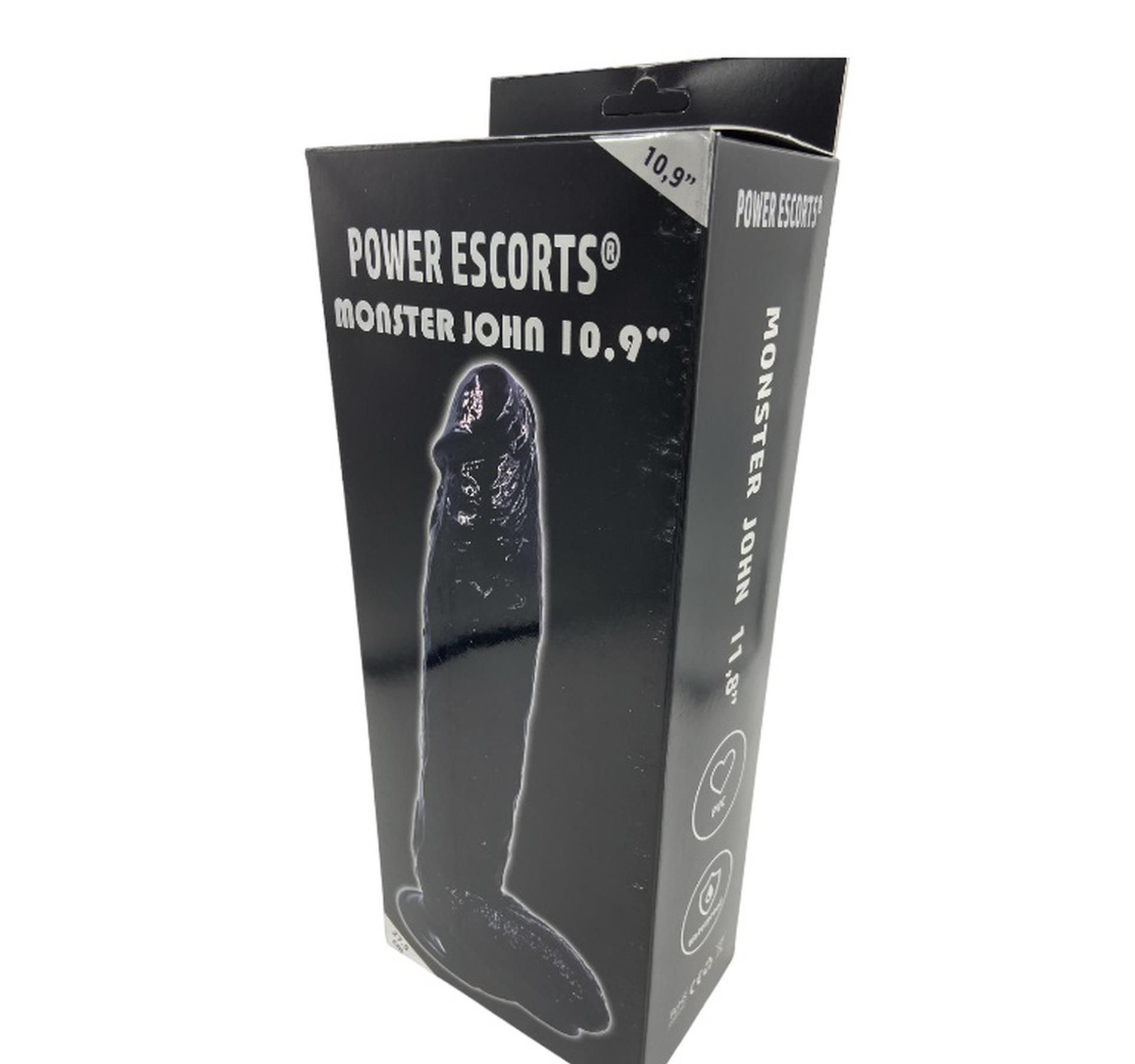 Фаллоимитатор Power Escorts Monster John 11,8", 30 см (черный)