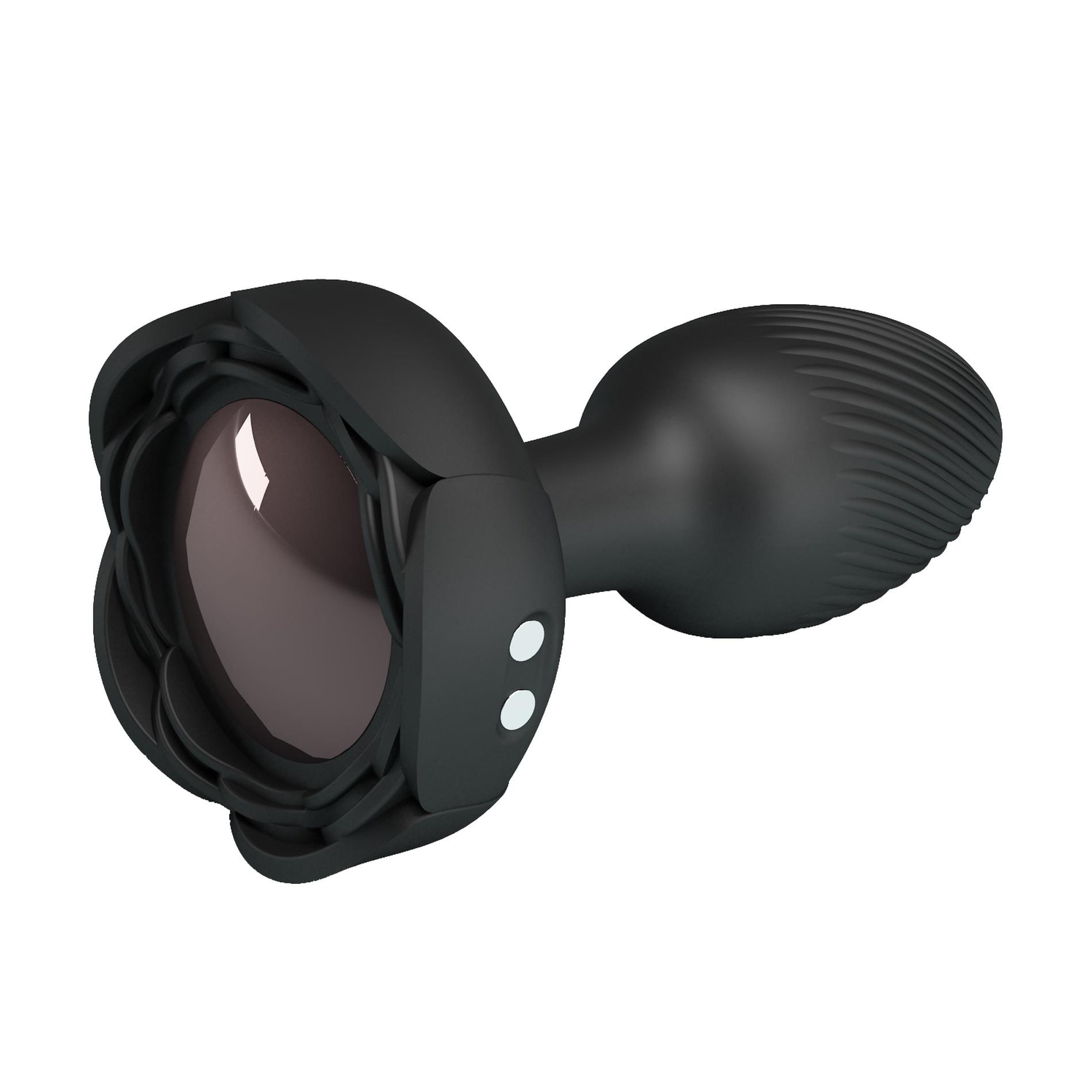 Korek analny Pretty Love Olman, 8.8 cm (czarny)