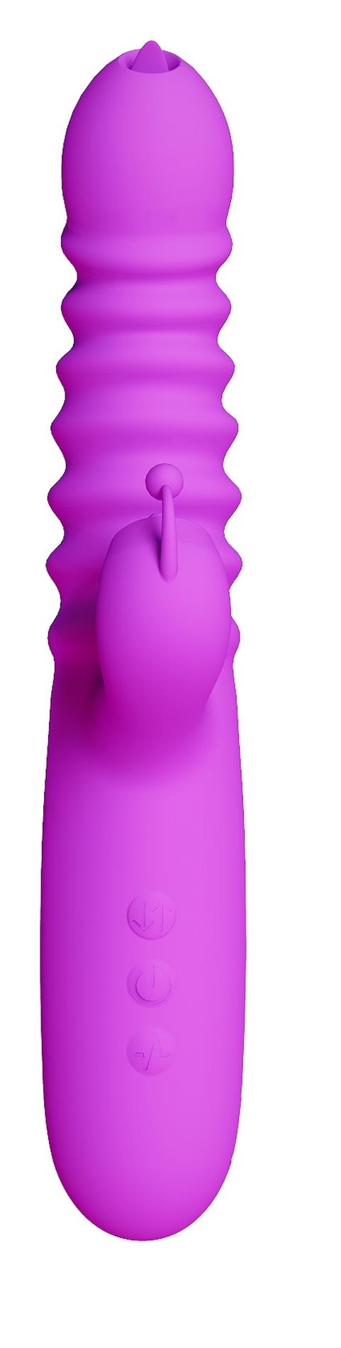 Boys of Toys Triple thruster - Wibrator B -, Fioletowy, 23 cm