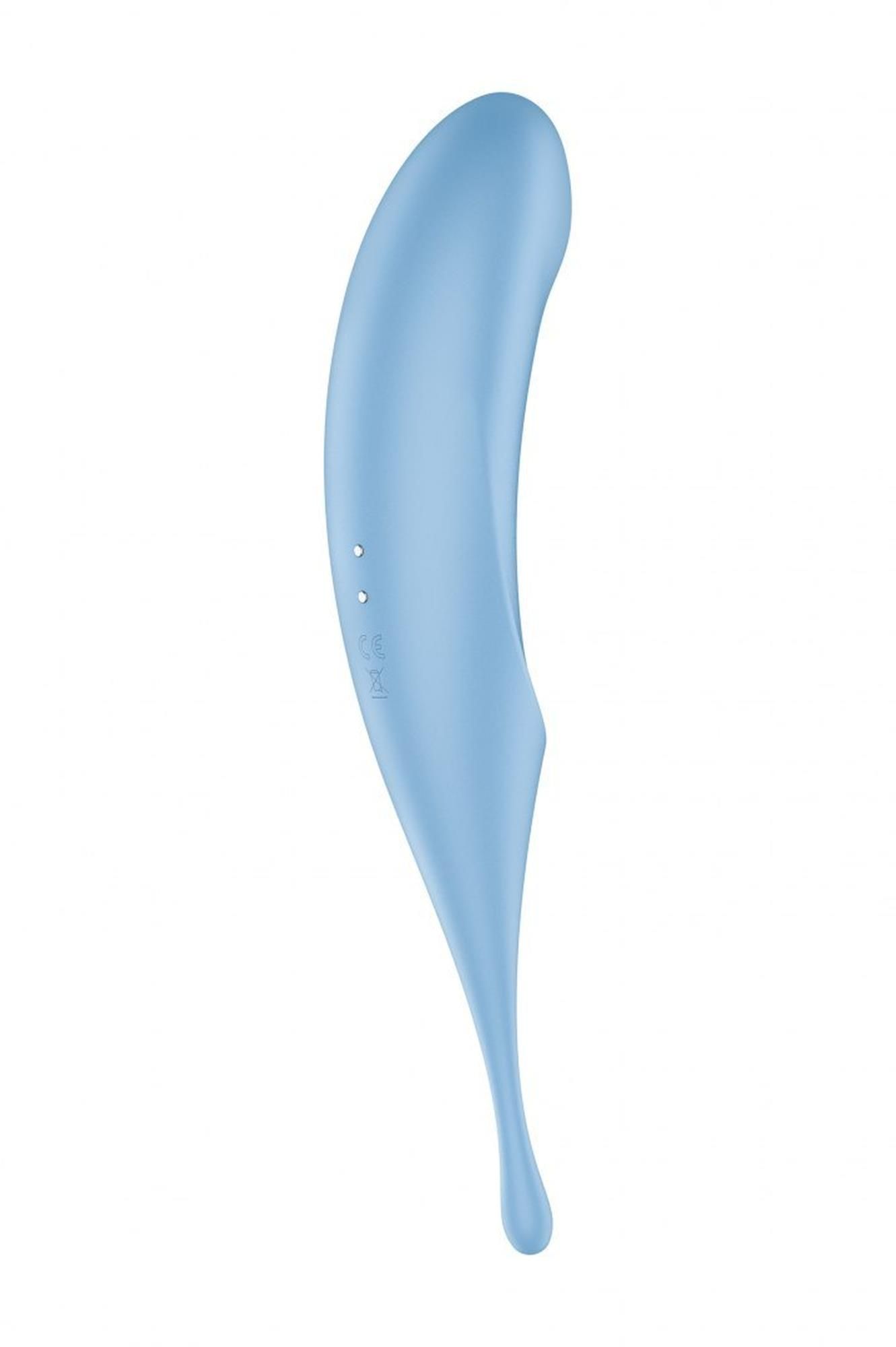 Вакуумний стимулятор клітора з вібрацією Satisfyer Twirling Pro (блакитний)