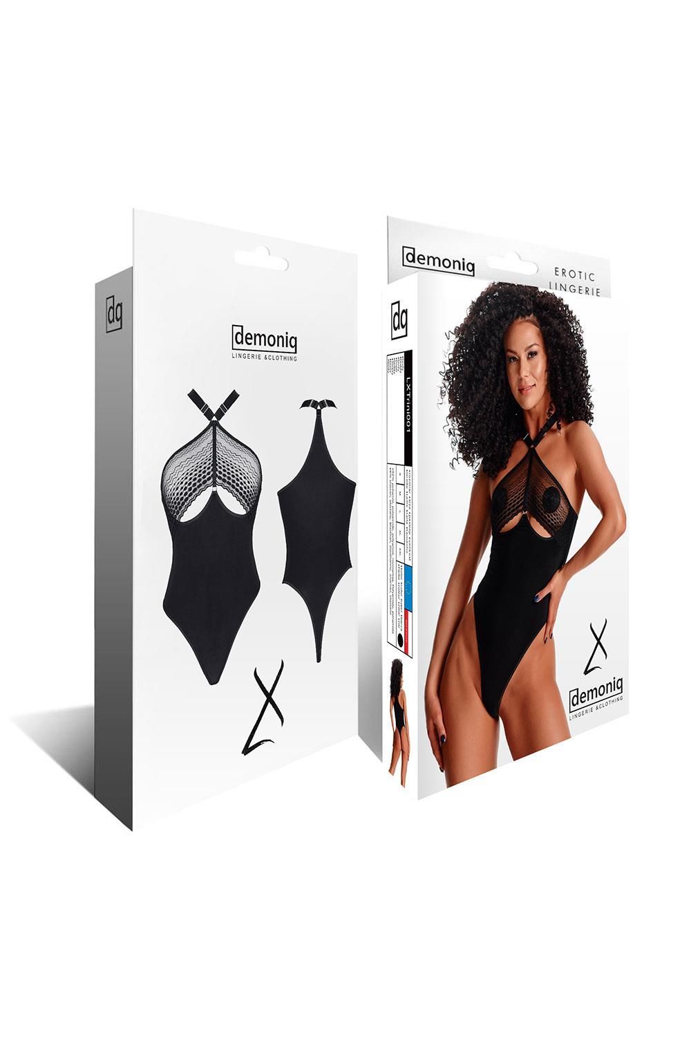Боди Demoniq LadyX Trini, L (черный)
