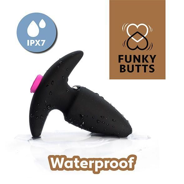Zestaw korków analnych FeelzToys FunkyButts, 12,5 cm (czarny)