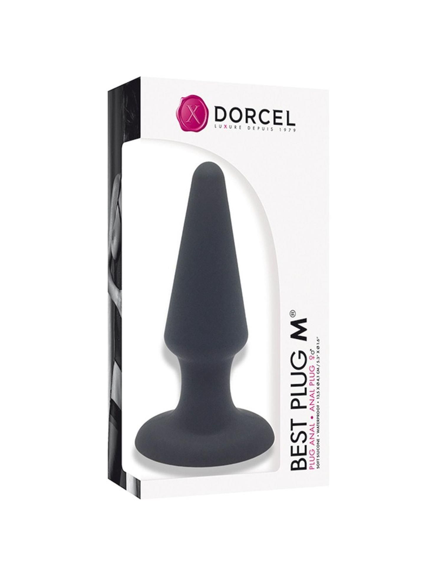 Korek analny Dorcel Best Plug M, 13,5x4,1 cm (czarny)