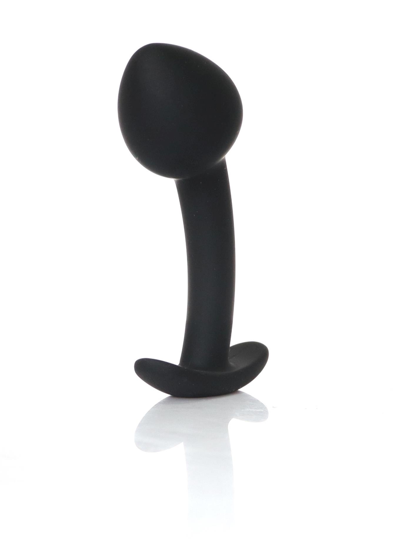 Korek analny B - Series HeavyFun Curved M, 9 cm (czarny)