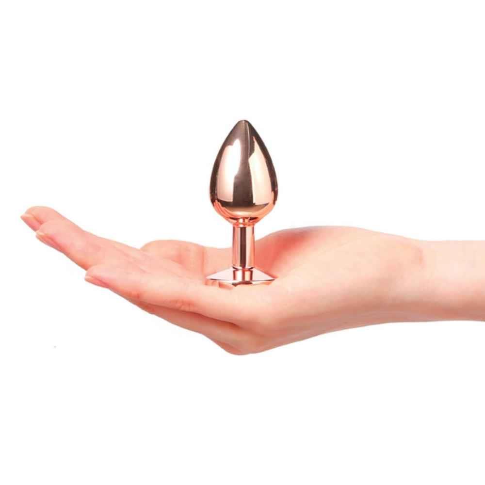 Korek analny Dorcel Diamond Plug S, 7.1 cm (złoty)